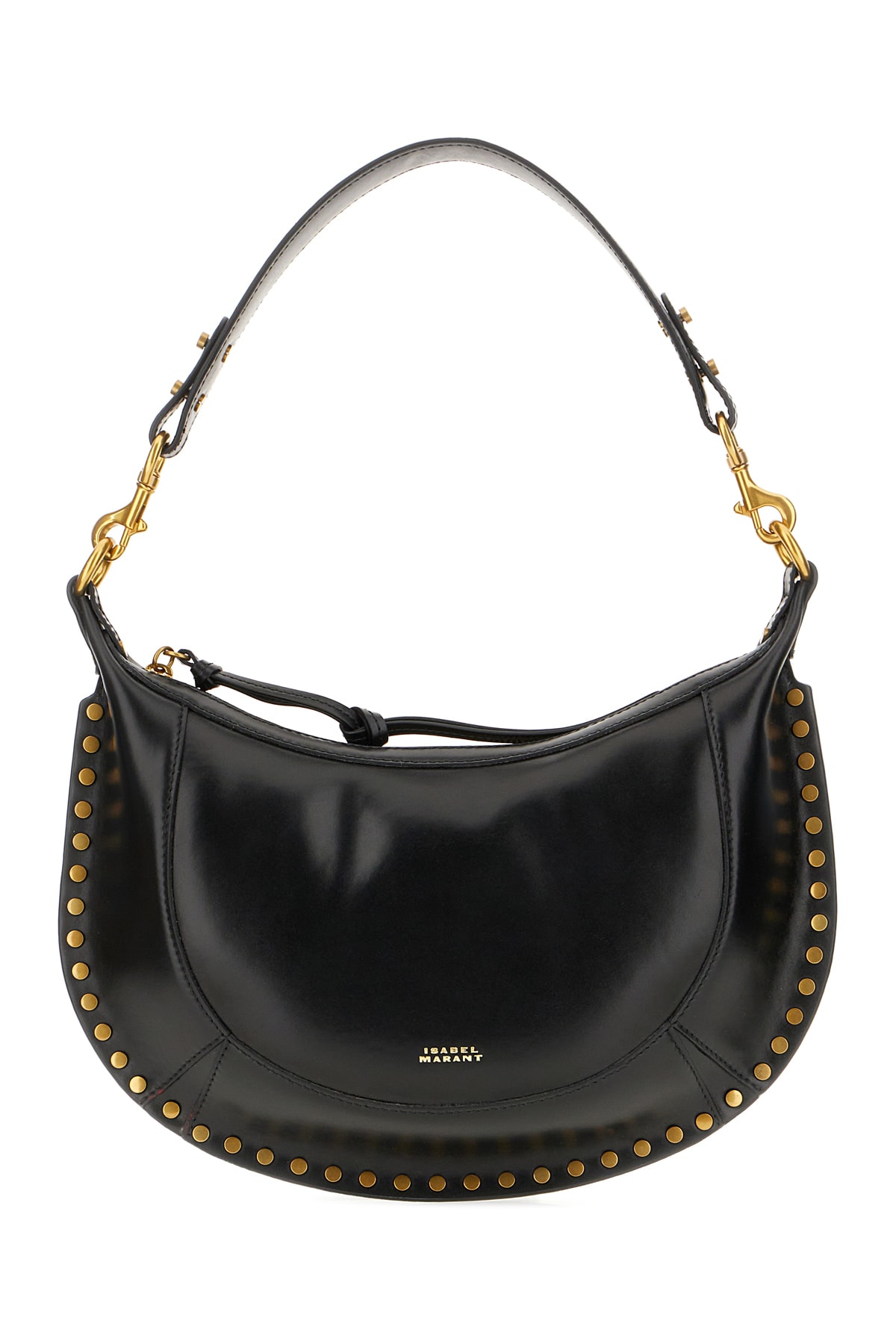 Isabel Marant Black Leather Naoko Shoulder Bag In Black