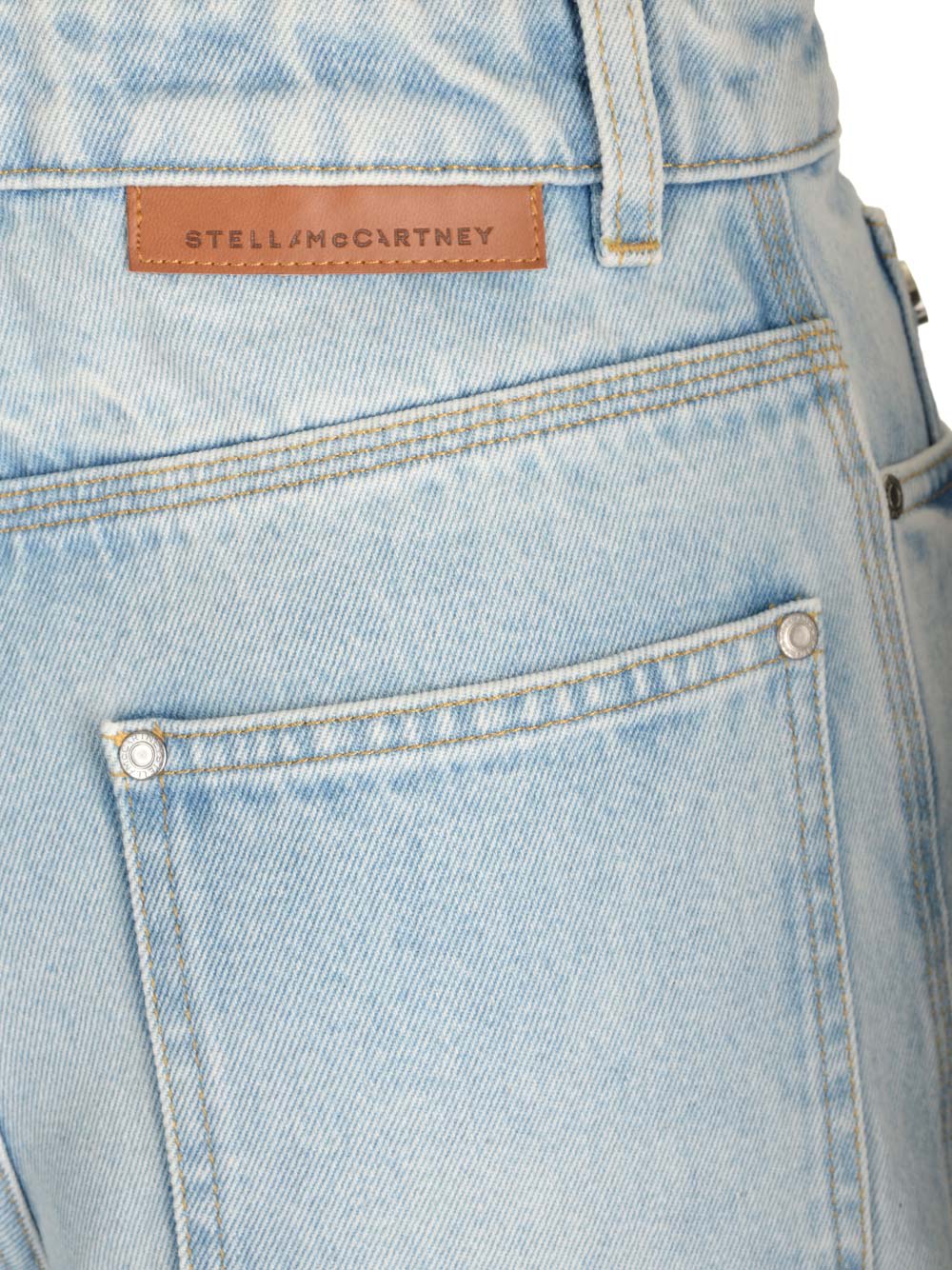 Shop Stella Mccartney Balloon Shape Jeans In Blu