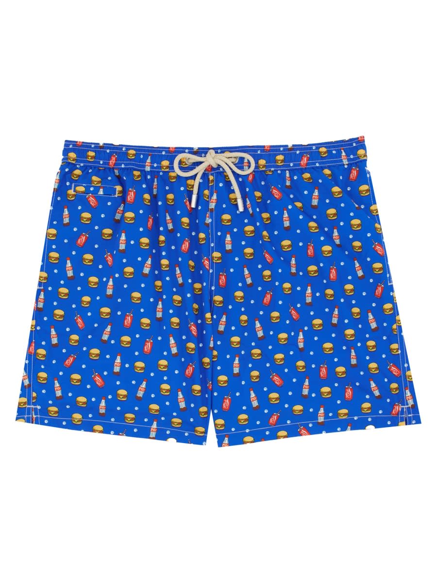 Mc2 Saint Barth Boxer Swimsuit In Azure