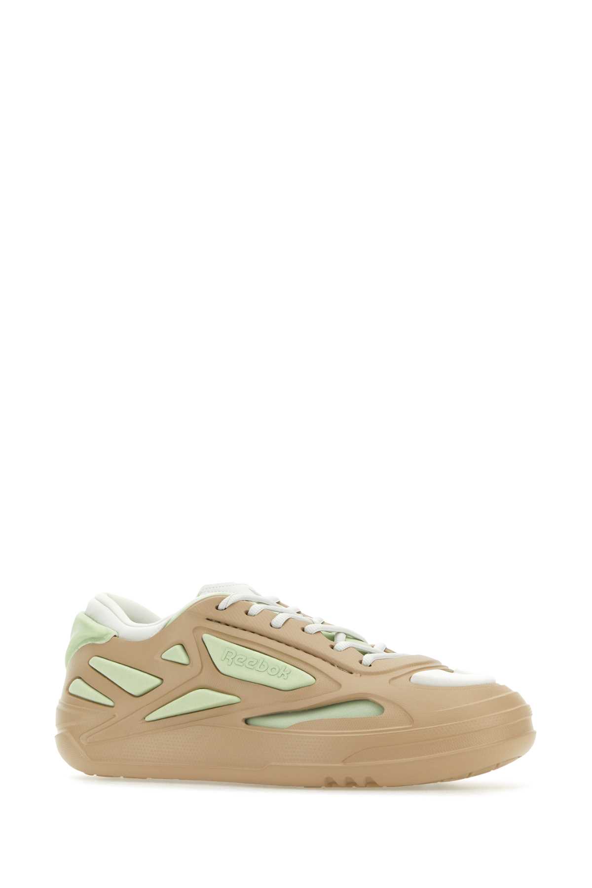 Shop Reebok Multicolor Fabric And Rubber Future Club C Sneakers In Beigelig