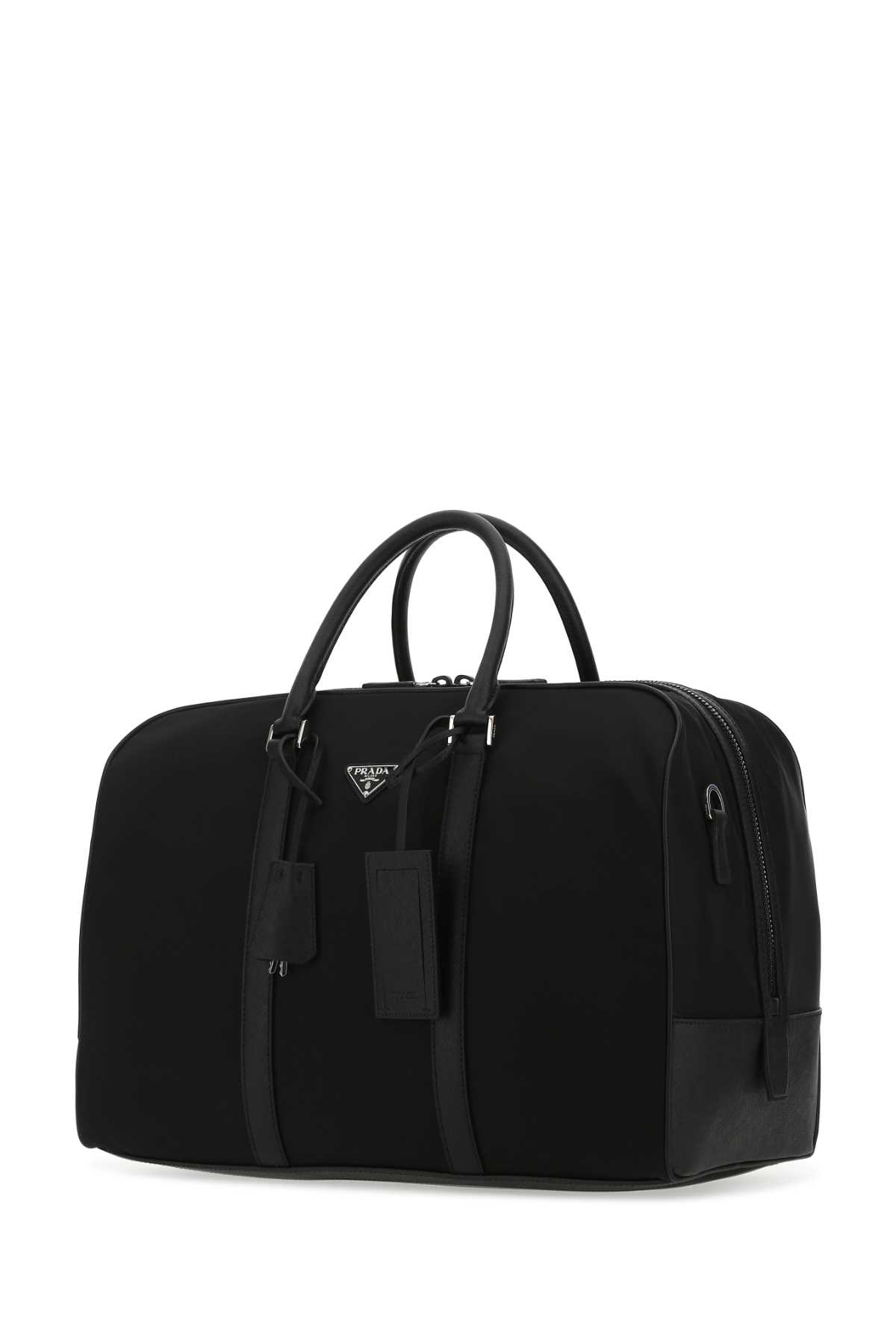 Shop Prada Black Nylon Travel Bag In F0002