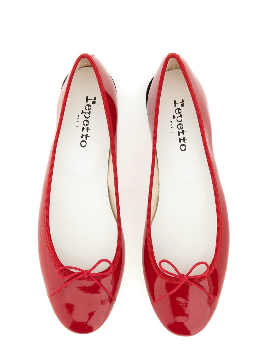 Repetto Red Brigitte Pointy Toe Ballerina Flats In Red