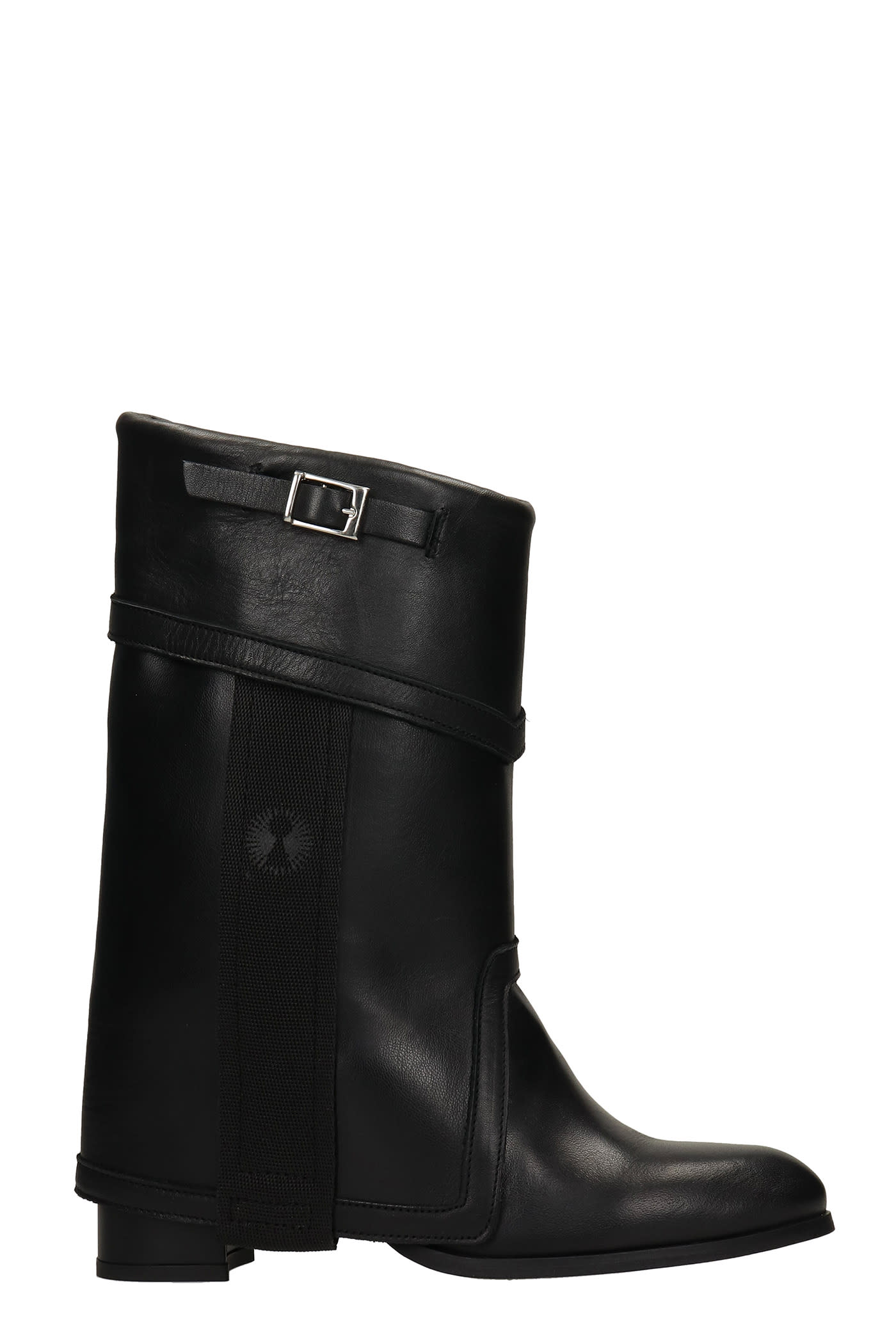 Bruno Bordese Sofi High Heels Ankle Boots In Black Leather