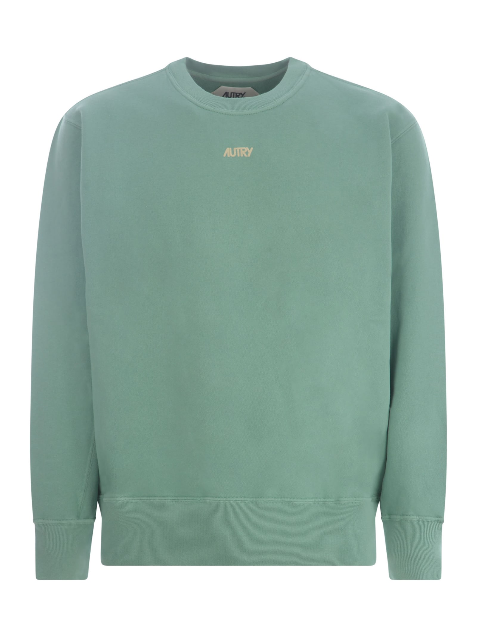 Shop Autry Sweatshirt  In Cotton In Verde Menta