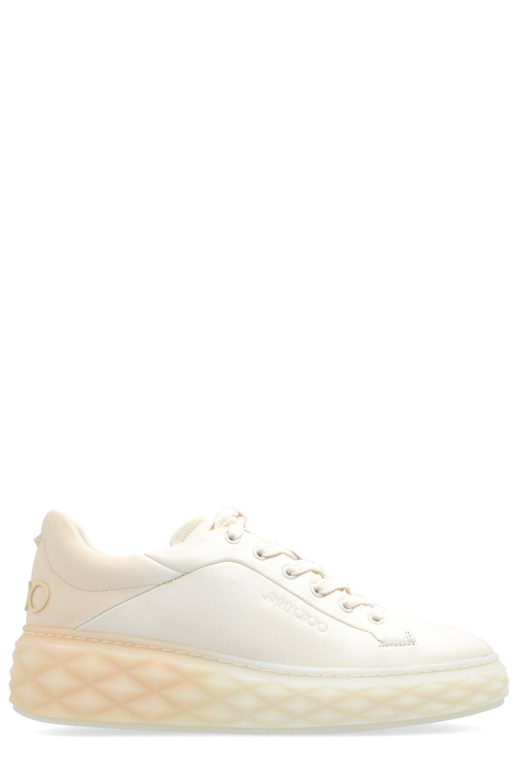 Shop Jimmy Choo Gradient Low-top Sneakers In X Latte Bamboo Mix