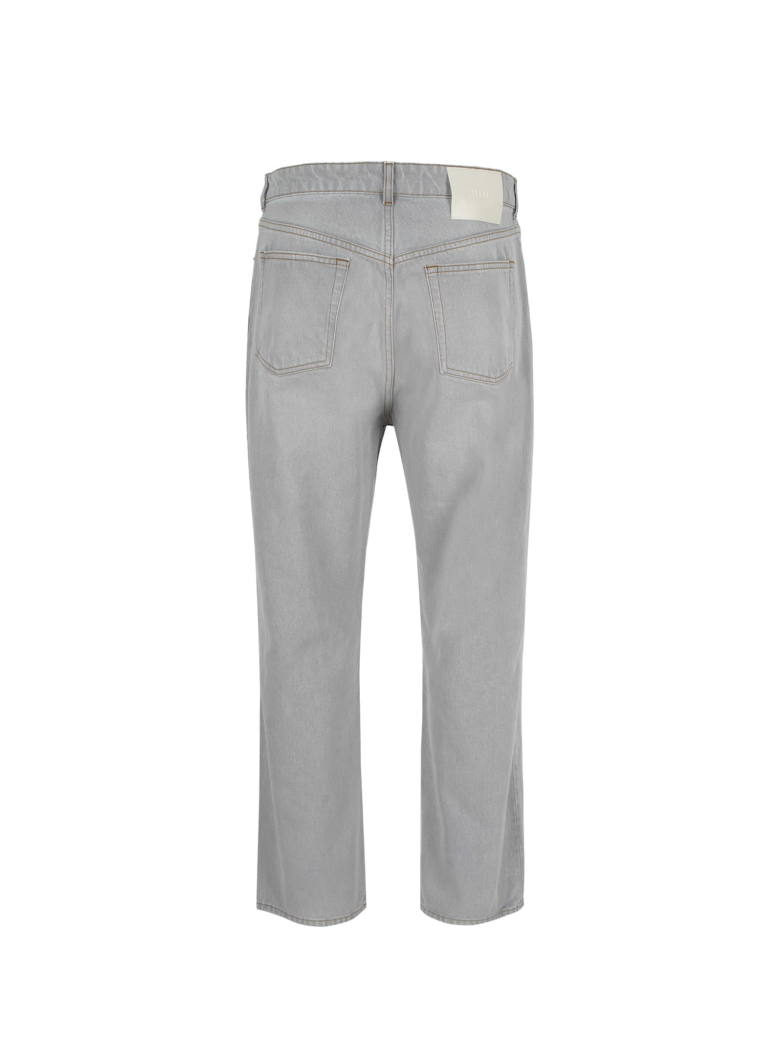 Shop Ami Alexandre Mattiussi Jeans In Grey