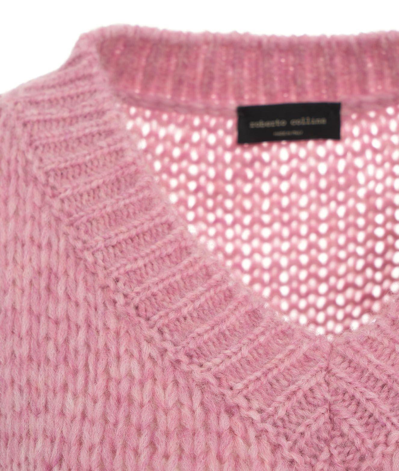 Shop Roberto Collina V-neck Knit Sweater In Pink