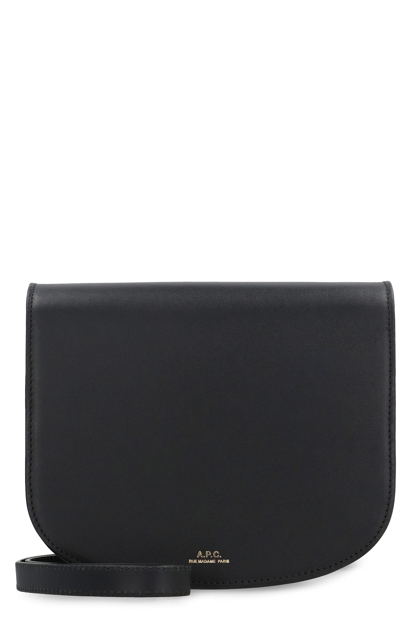 Apc Dina Leather Crossbody Bag In Black