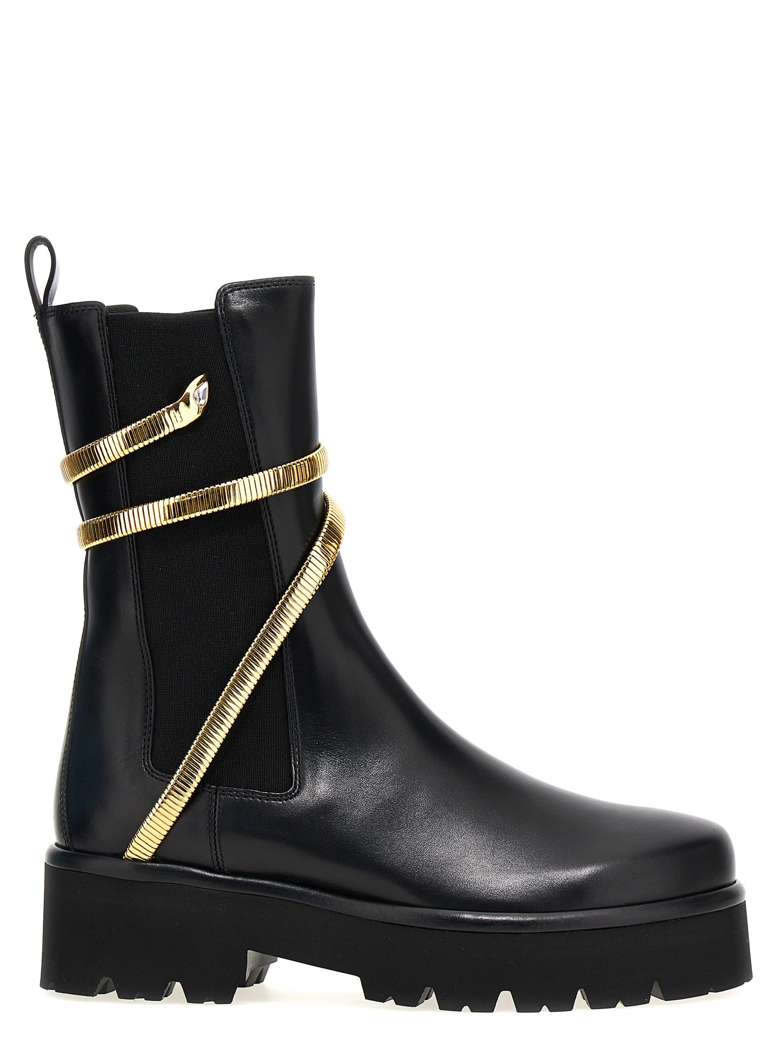 Shop René Caovilla Cleo Ankle Boots In Black