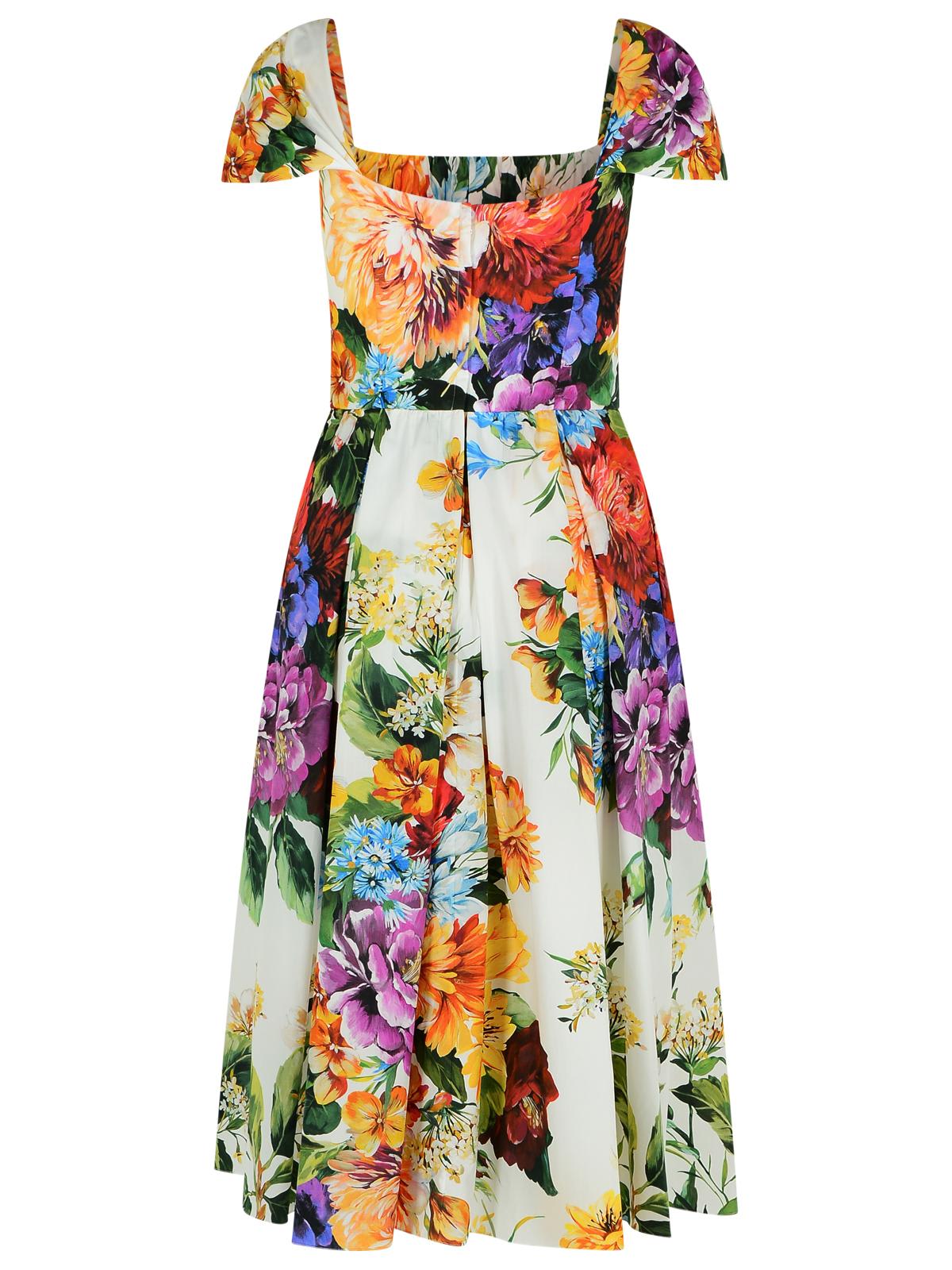 Dolce & Gabbana Floral Print Dress In Multi
