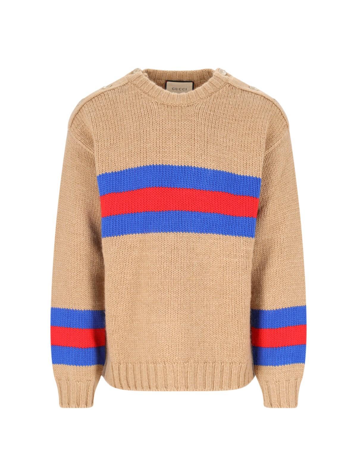 Shop Gucci Wool Sweater In Camel