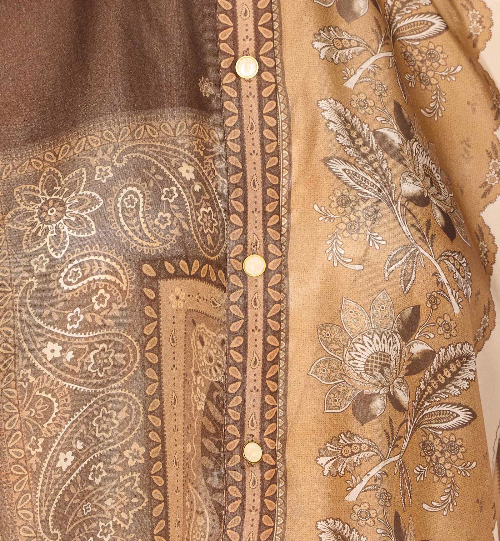 Zimmermann Lucky Printed Silk Shirt In Multi