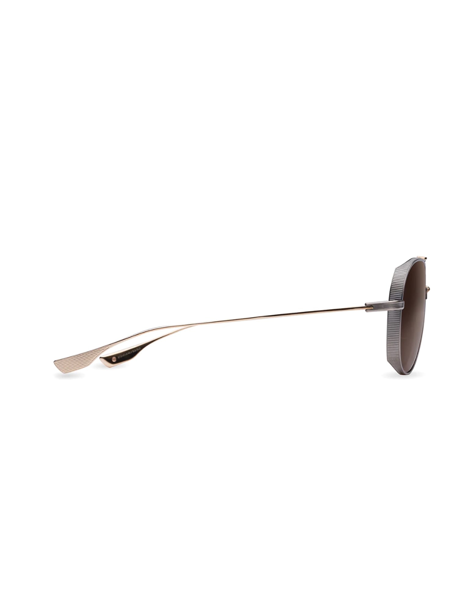 Shop Dita Dts141/a/03 Subsystem Sunglasses In Antique Silver_white Gold