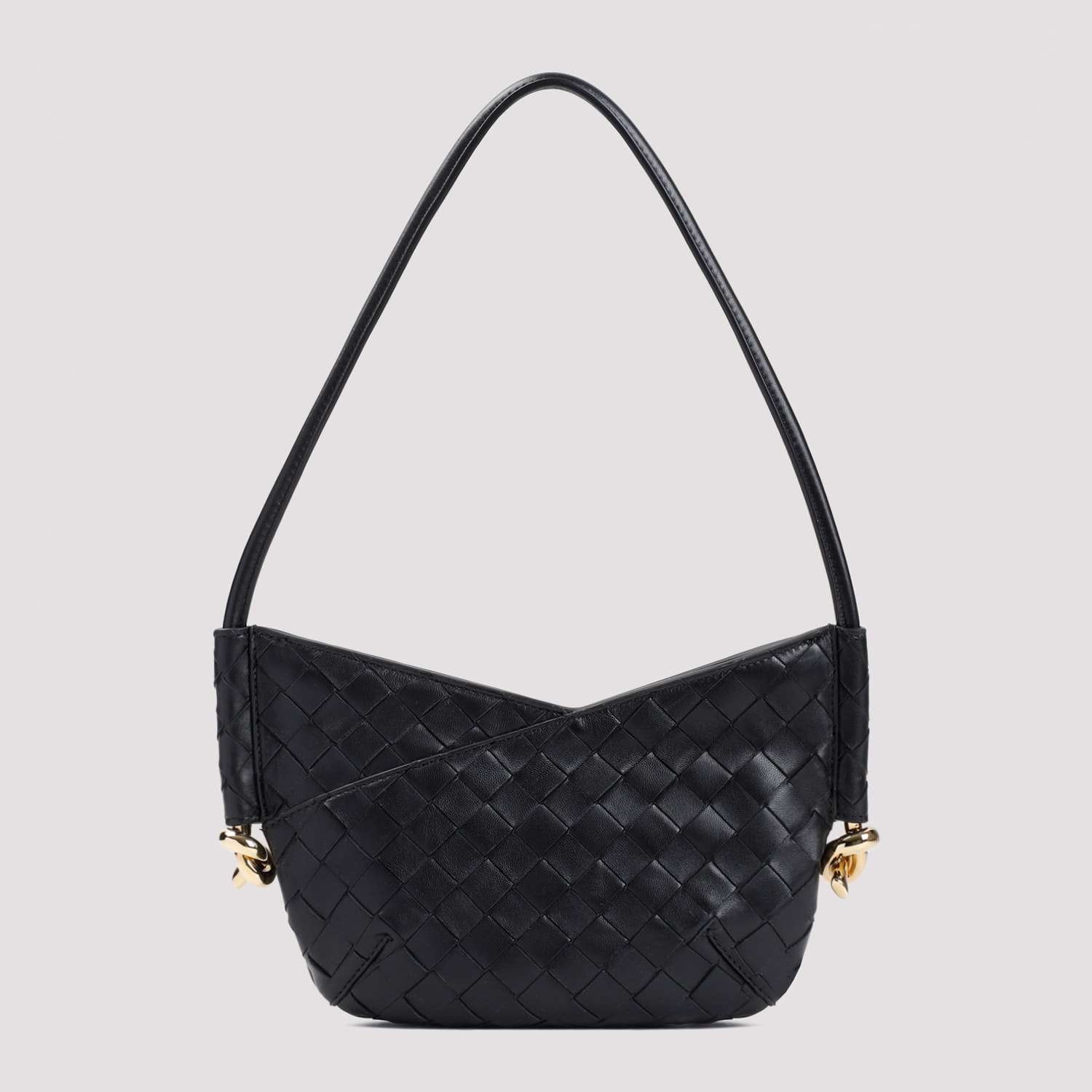 Shop Bottega Veneta Mini Hobo Solstice Bag In Black