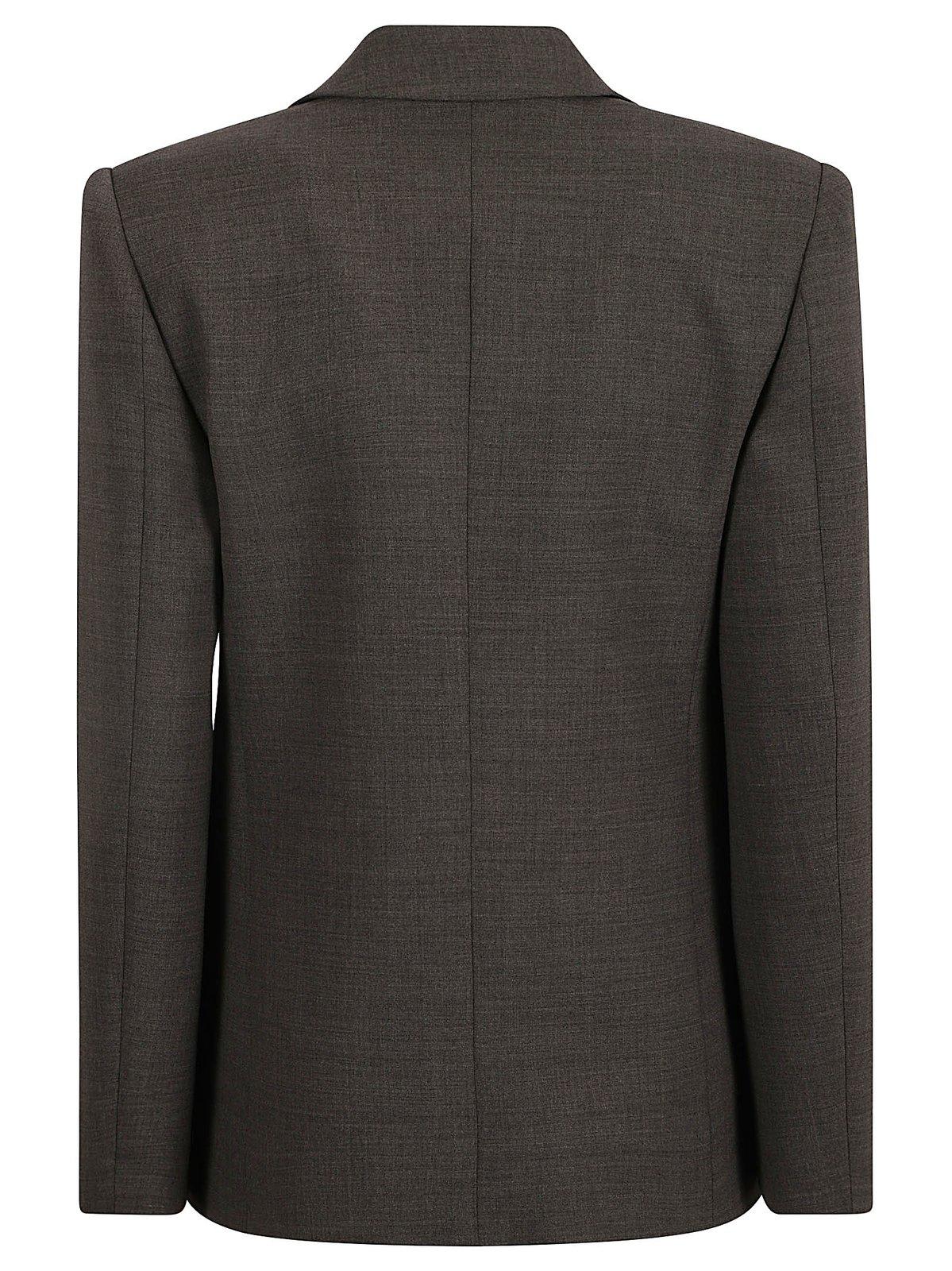 Shop Philosophy Di Lorenzo Serafini Single Buttoned Regular Blazer In Grey