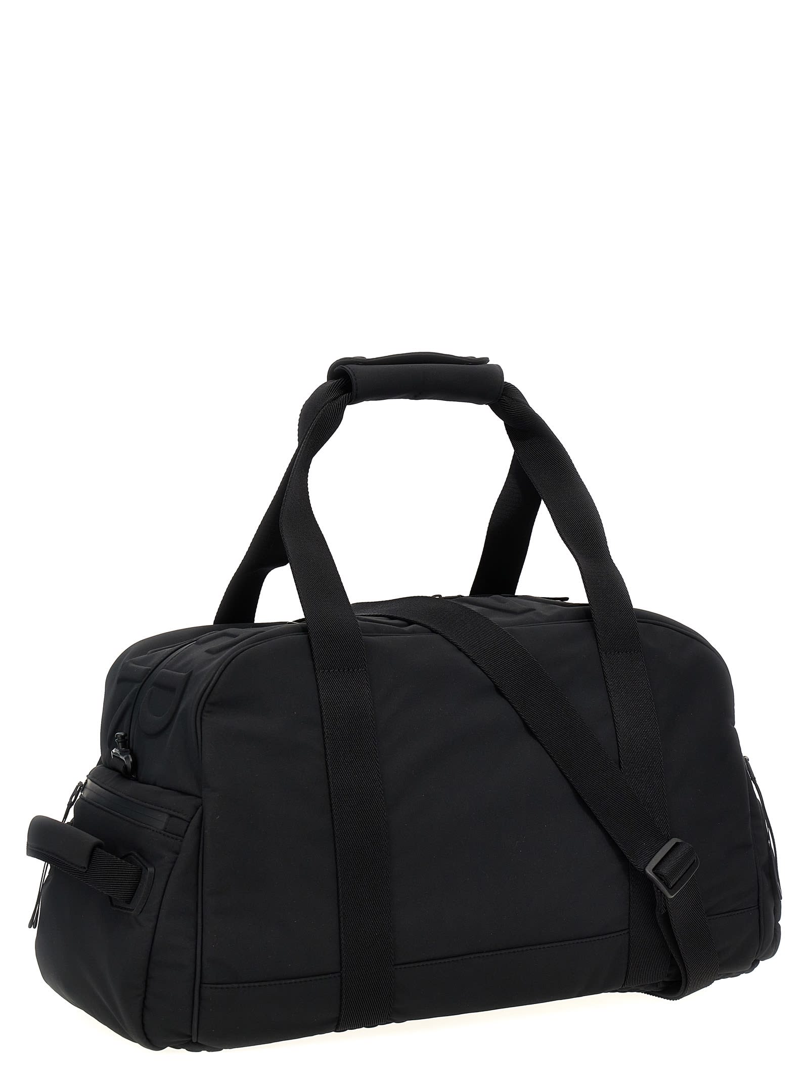 Shop Moncler Alchemy Gym Duffel Bag In Black