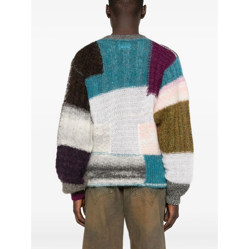 Magliano Ribbed Crewneck Sweater In Brown