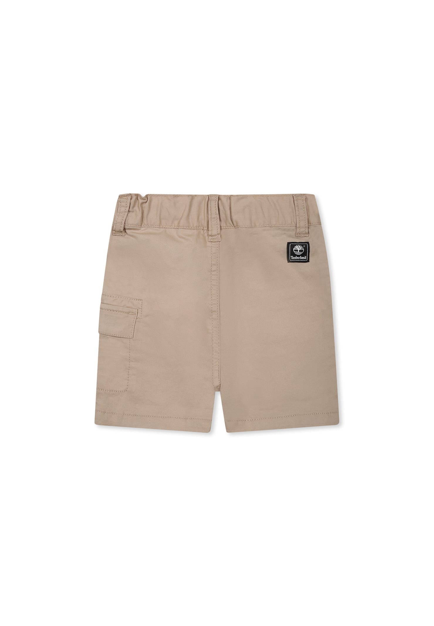 Timberland Beige Shorts For Baby Boy With Logo In Beige