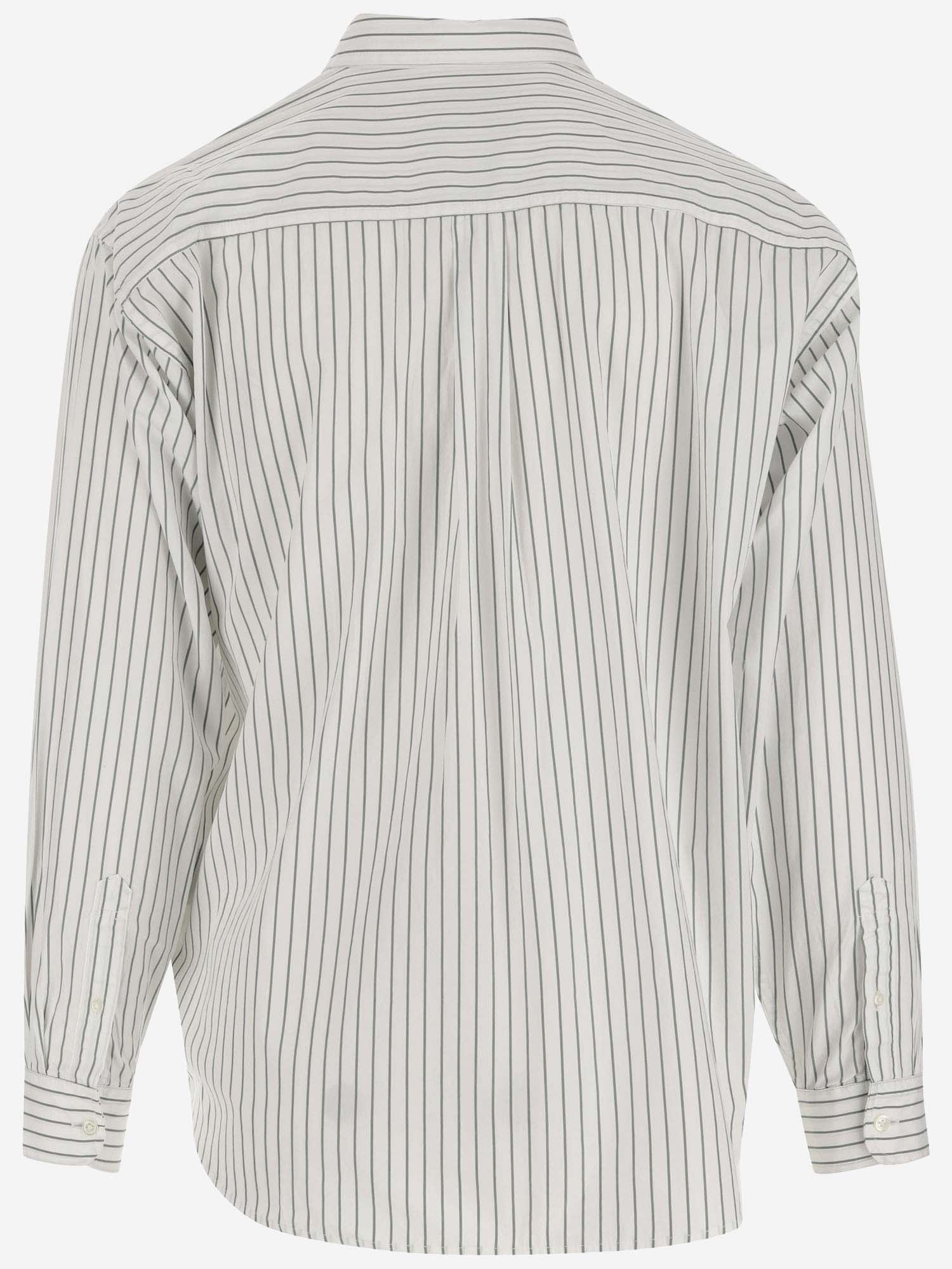 Shop Carhartt Cotton Shirt With Striped Pattern In Red