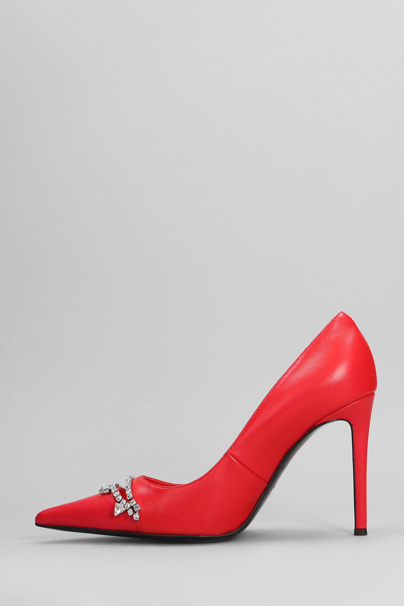 Shop Area Pumps In Red Leather