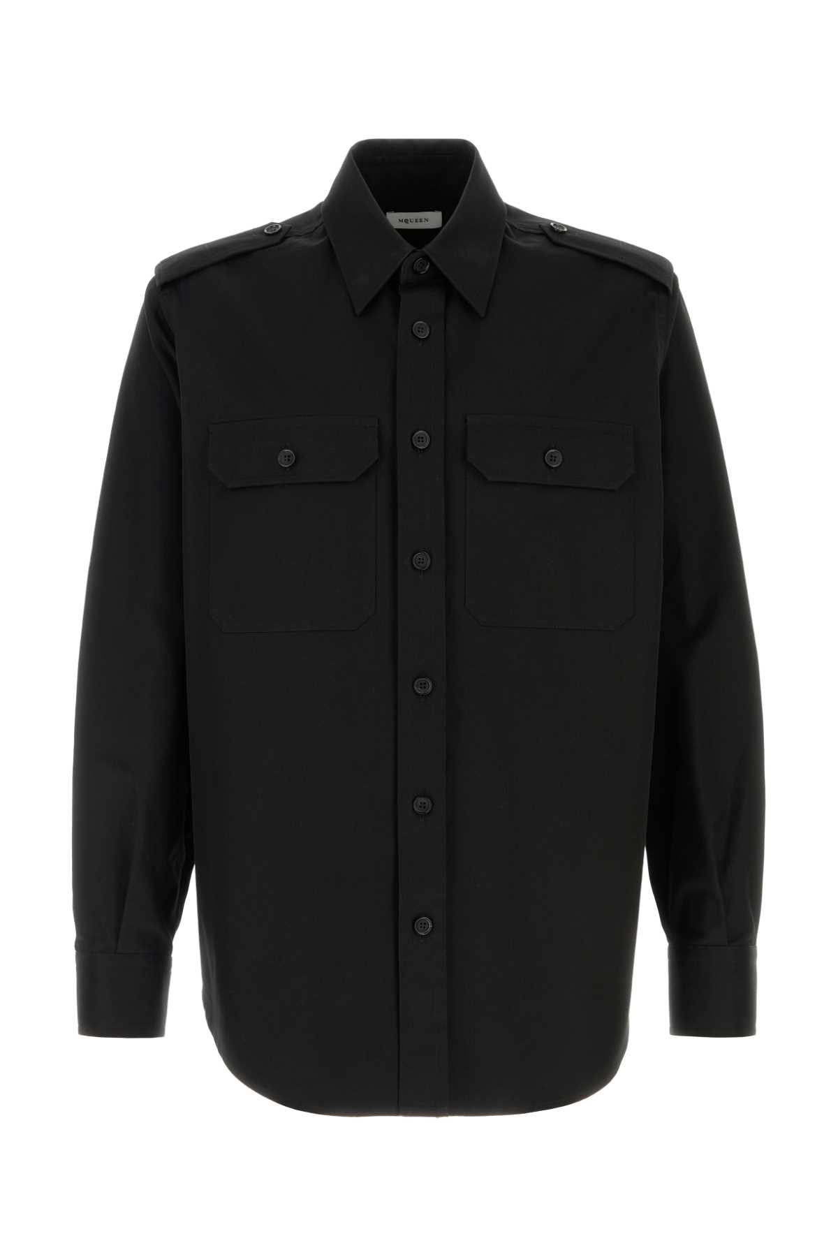 Alexander Mcqueen Shirt With Epaulettes On The Shoulders
