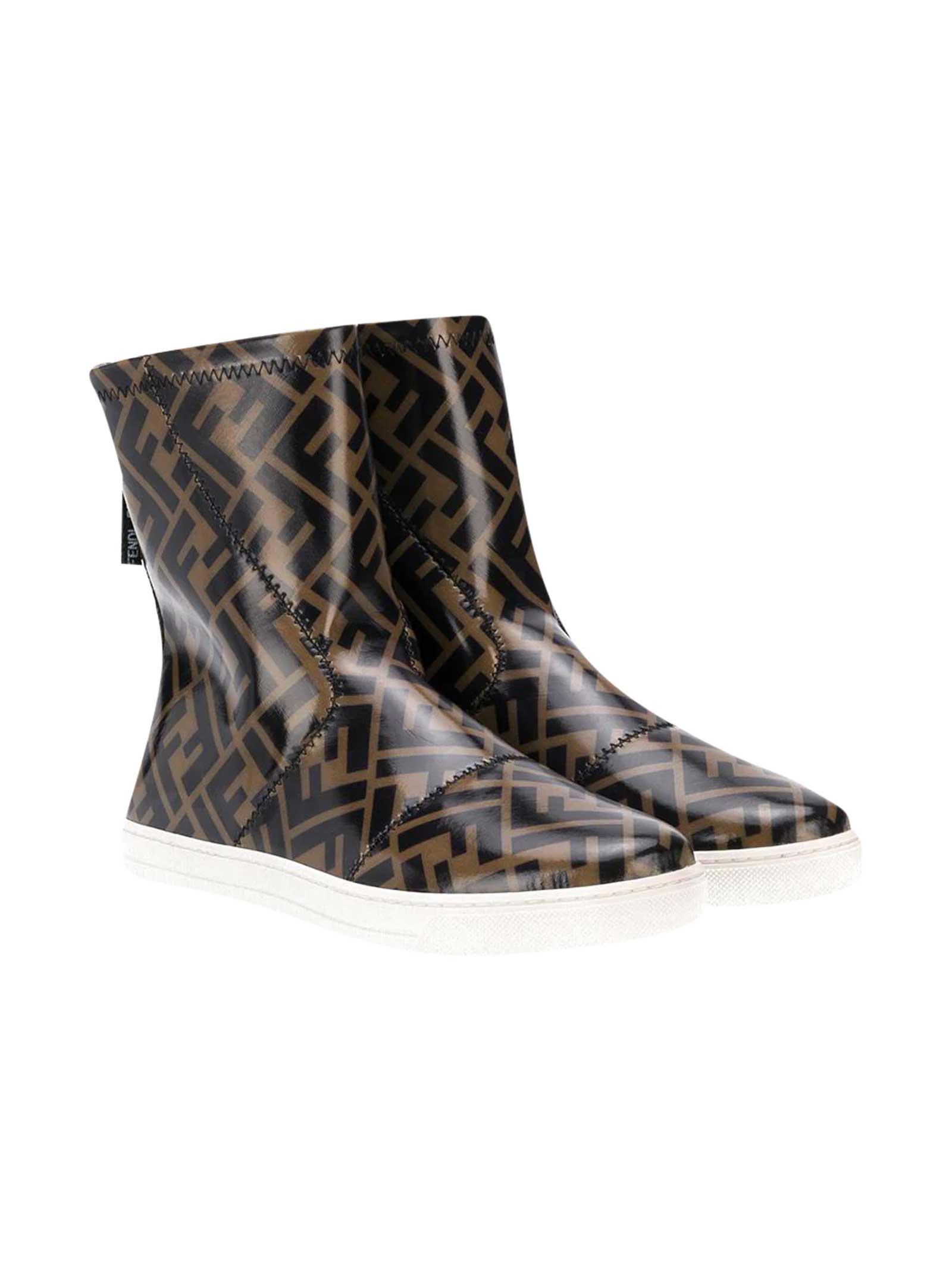 Fendi Brown Ankle Boots