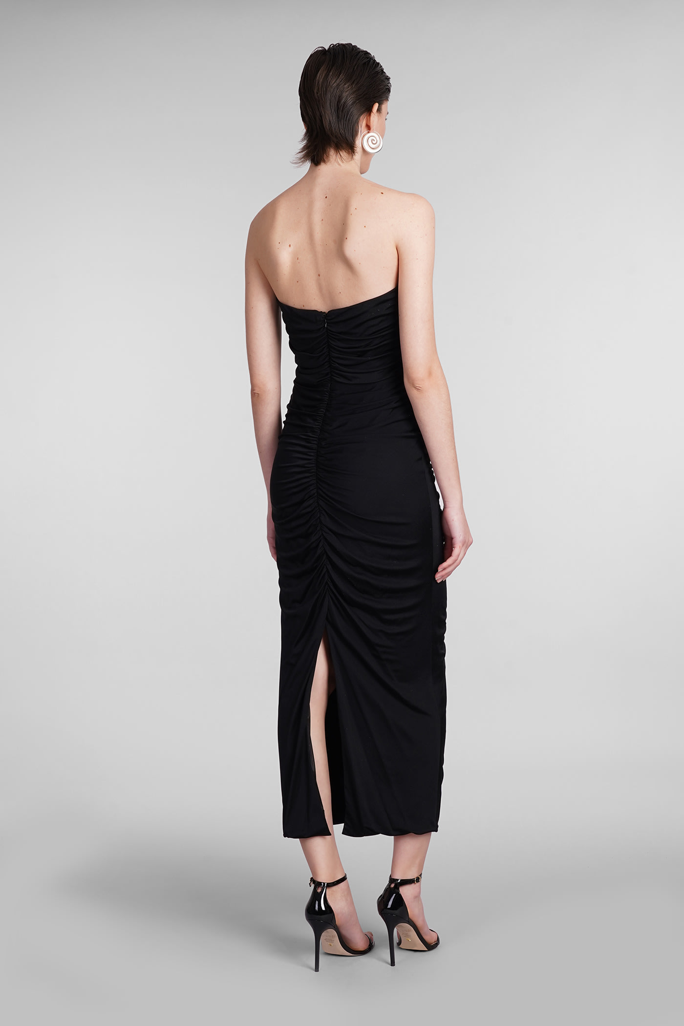 Shop Costarellos Aveline Dress In Black Silk