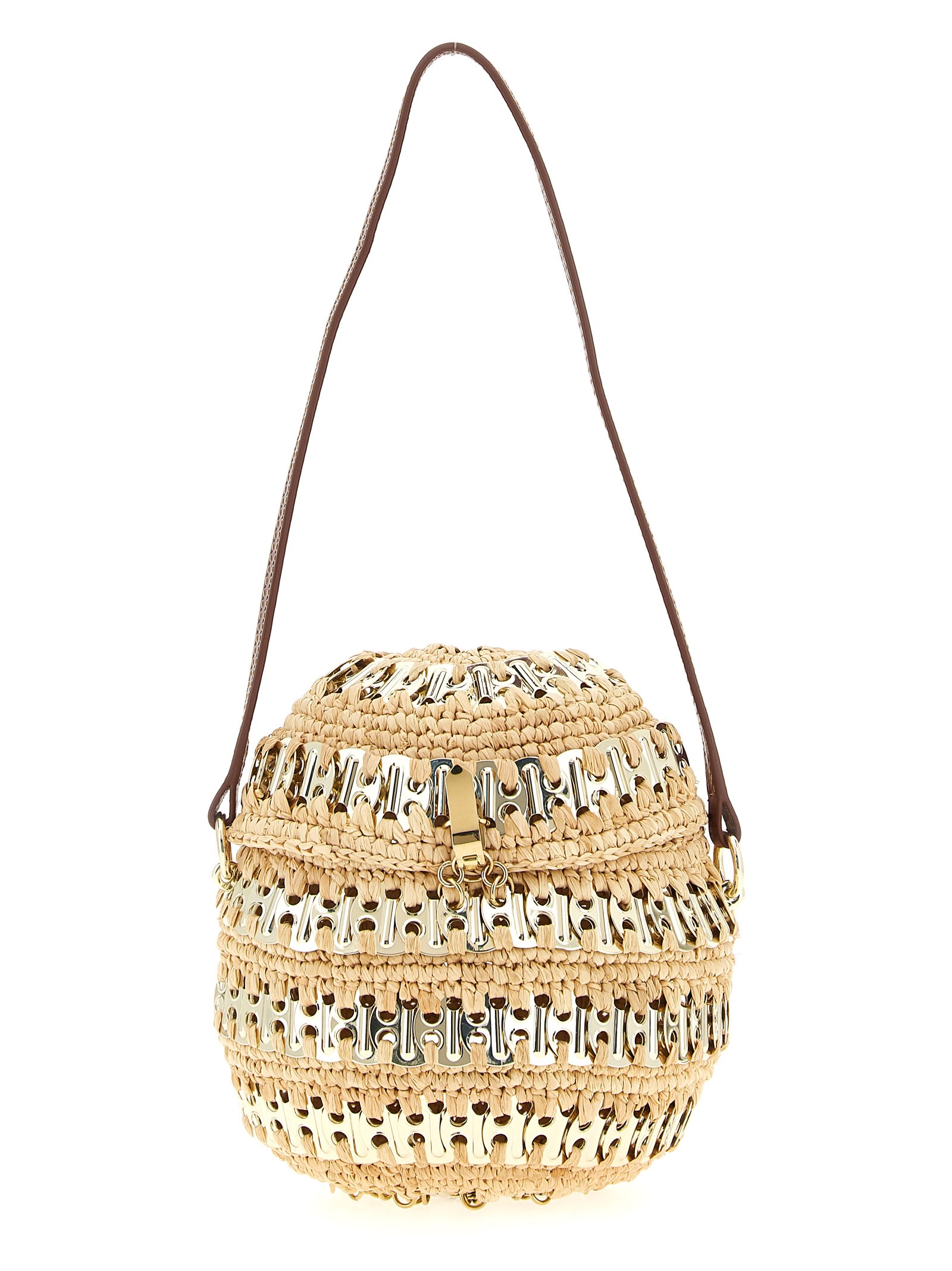 Rabanne 1969 Ball Handbag In Sand