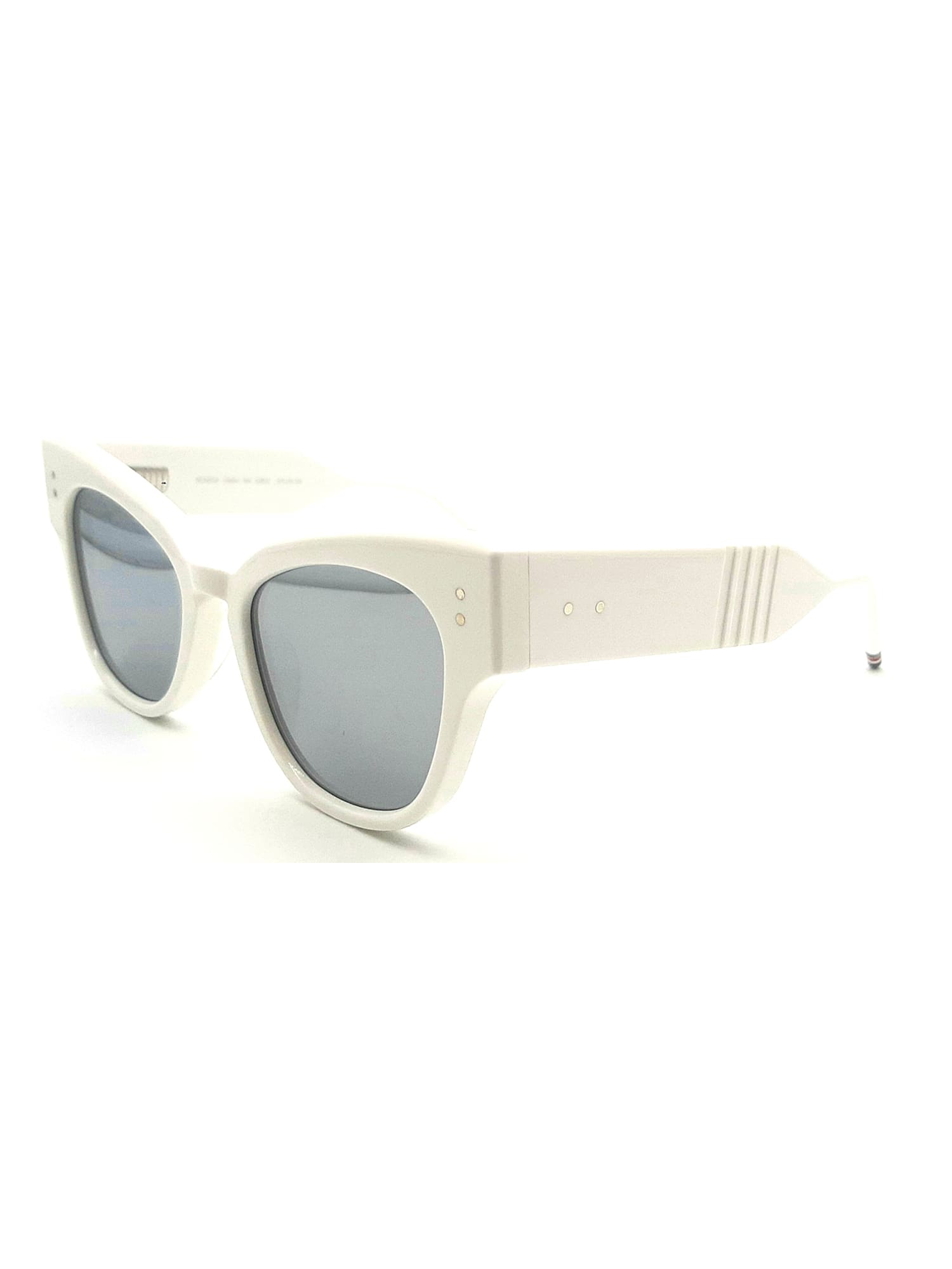 Shop Thom Browne Ues925a/g0002 Sunglasses In White