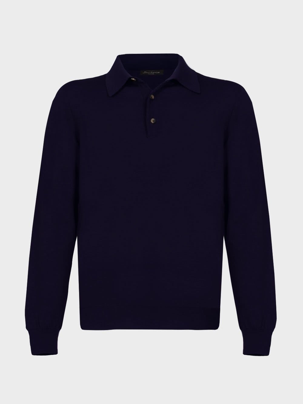 Sartorio Napoli Long-sleeved Polo Shirt In Wool Knit