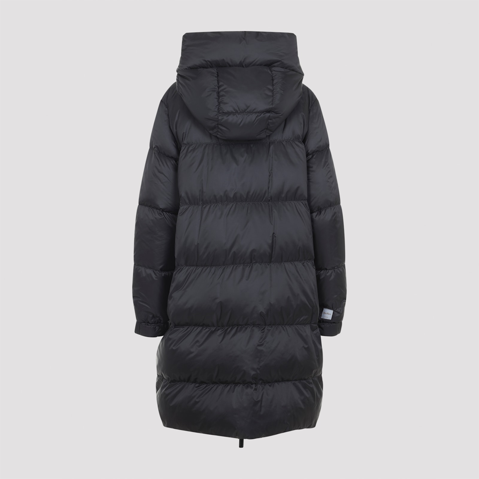 Max Mara The Cube Sei Long Down Jacket In Black