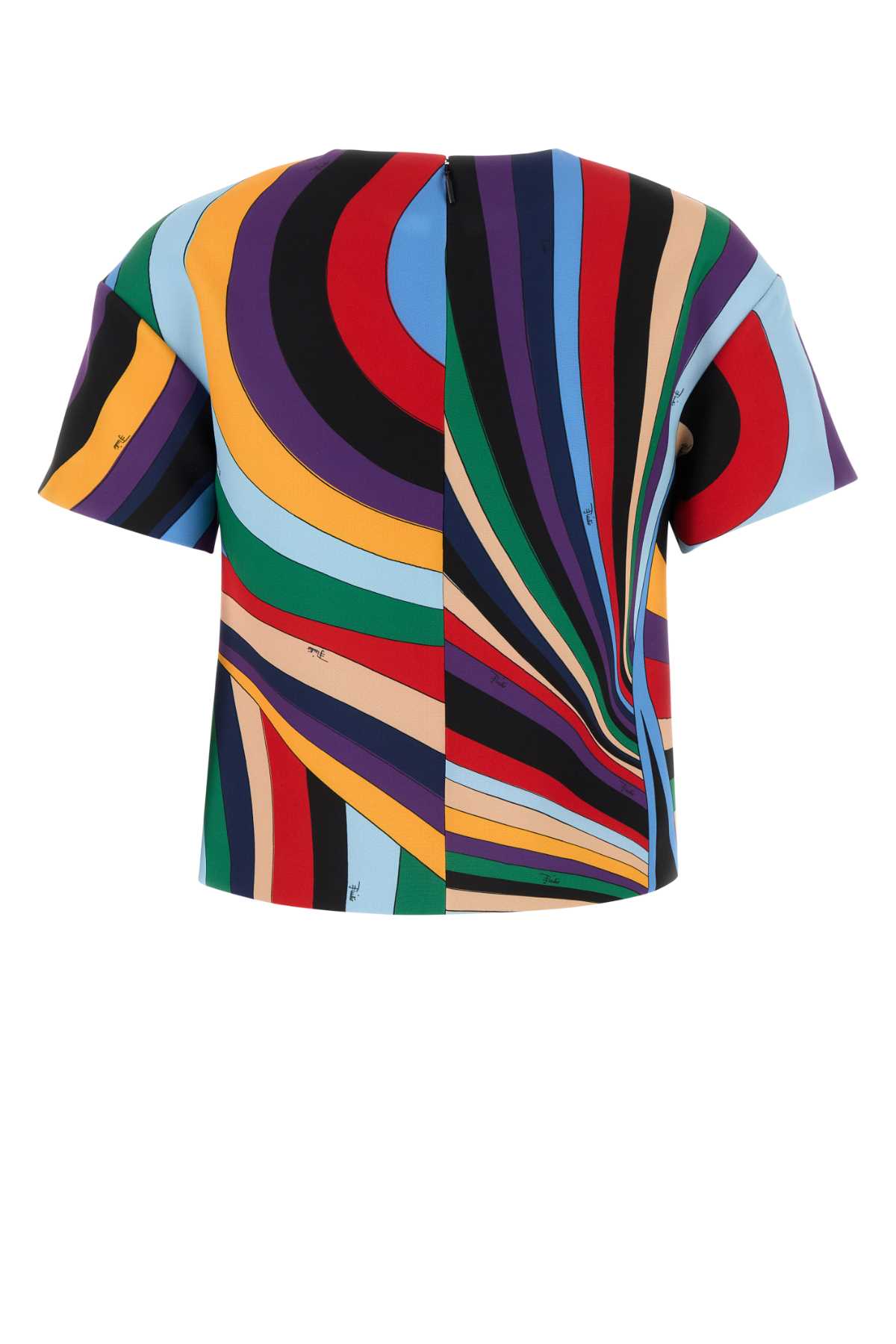 Shop Pucci Printed Stretch Cady T-shirt In Violarosso