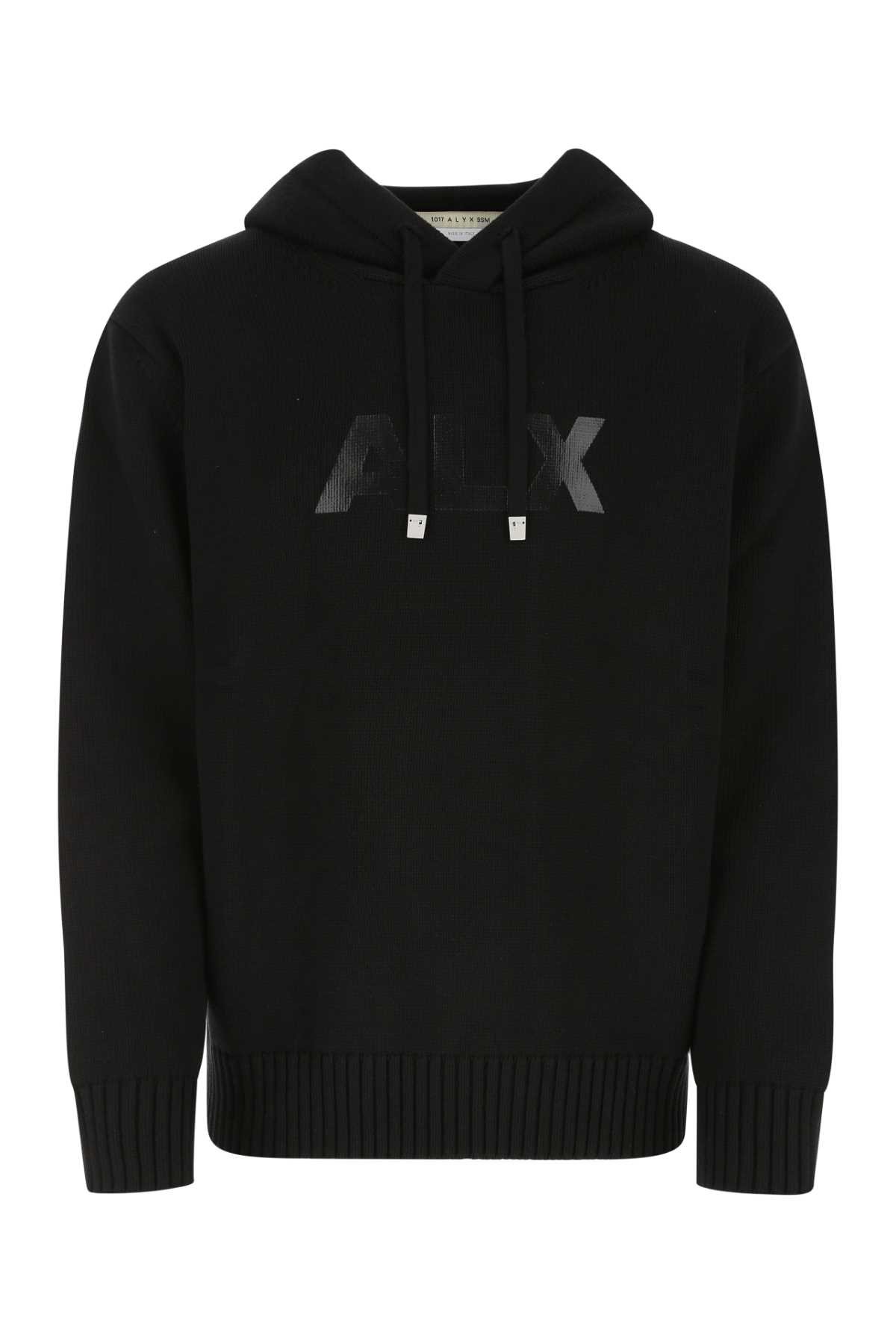 Shop Alyx Black Cotton Sweater In Blk0001