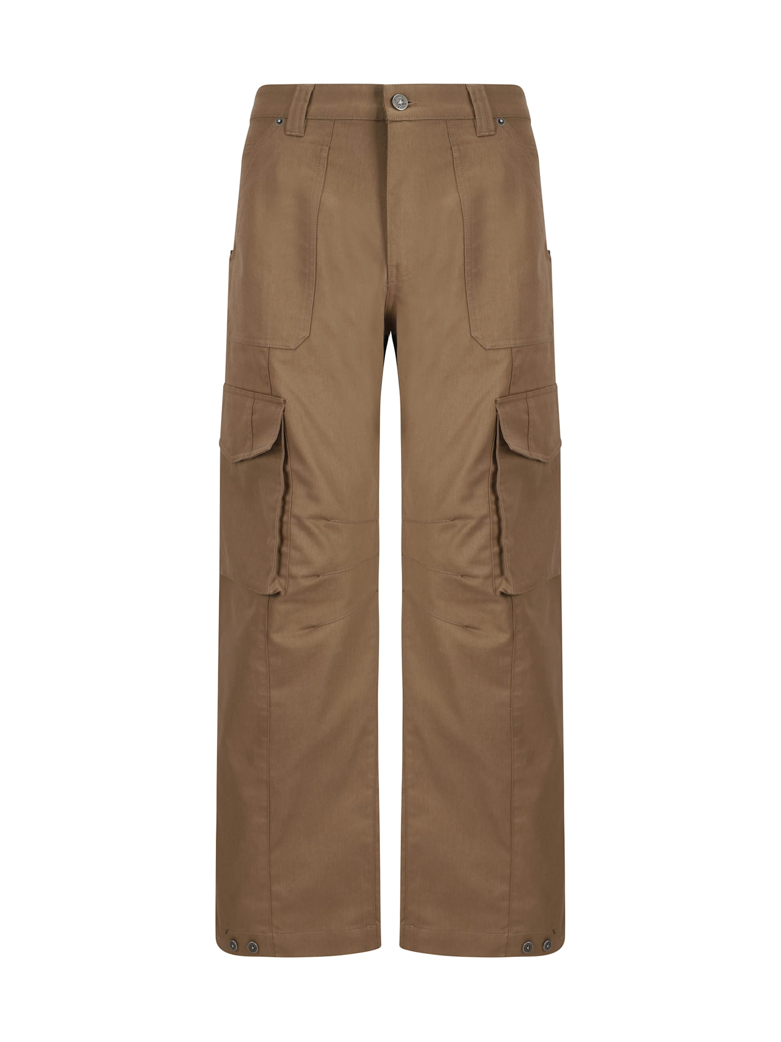 Shop Golden Goose Golden Cargo Pants In Khaki Beige