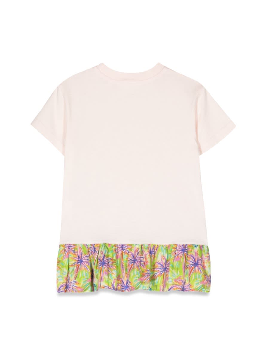 PALM ANGELS RUFFLES TEEDRESS