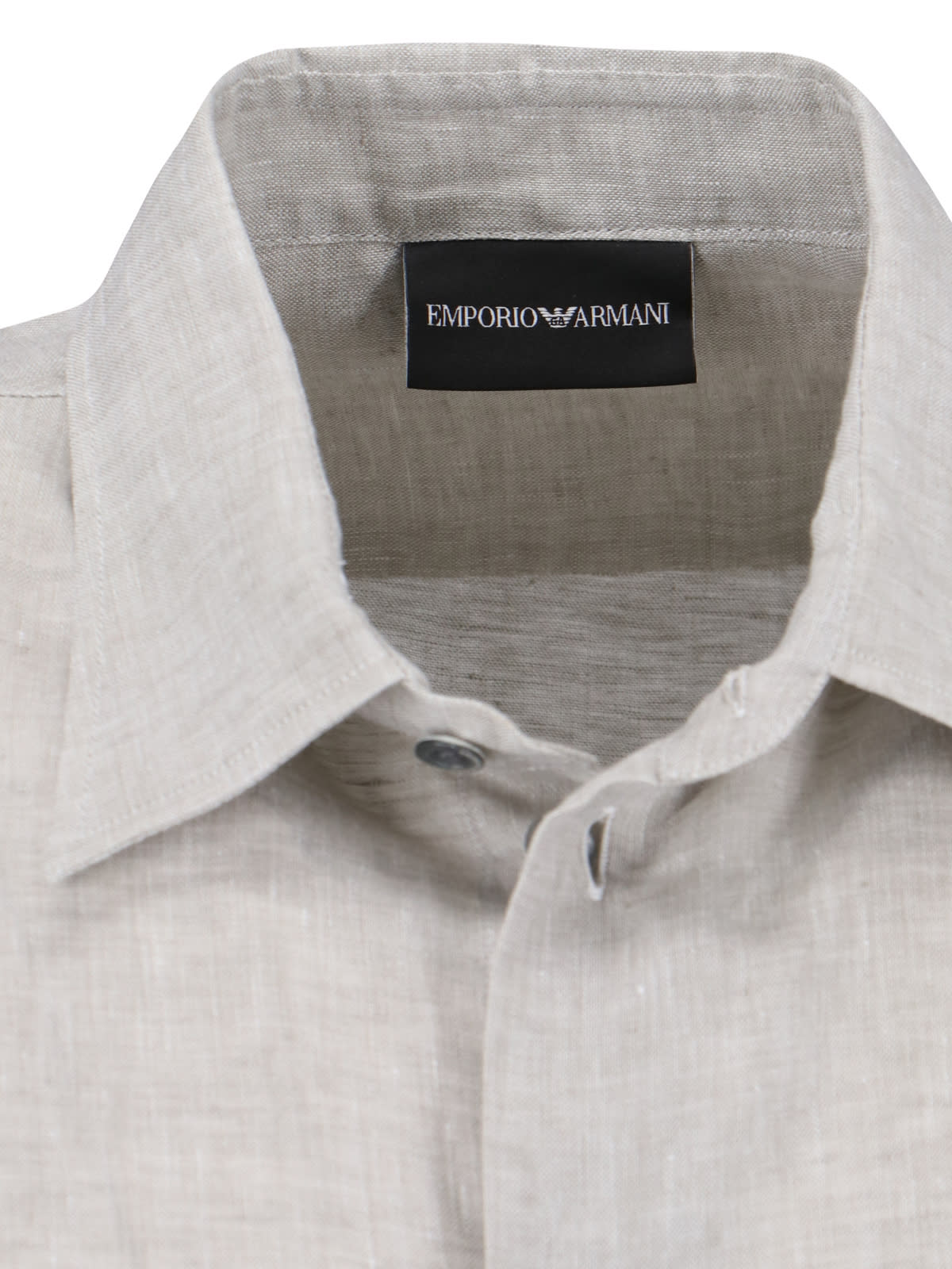 Shop Emporio Armani Classic Shirt In Gray
