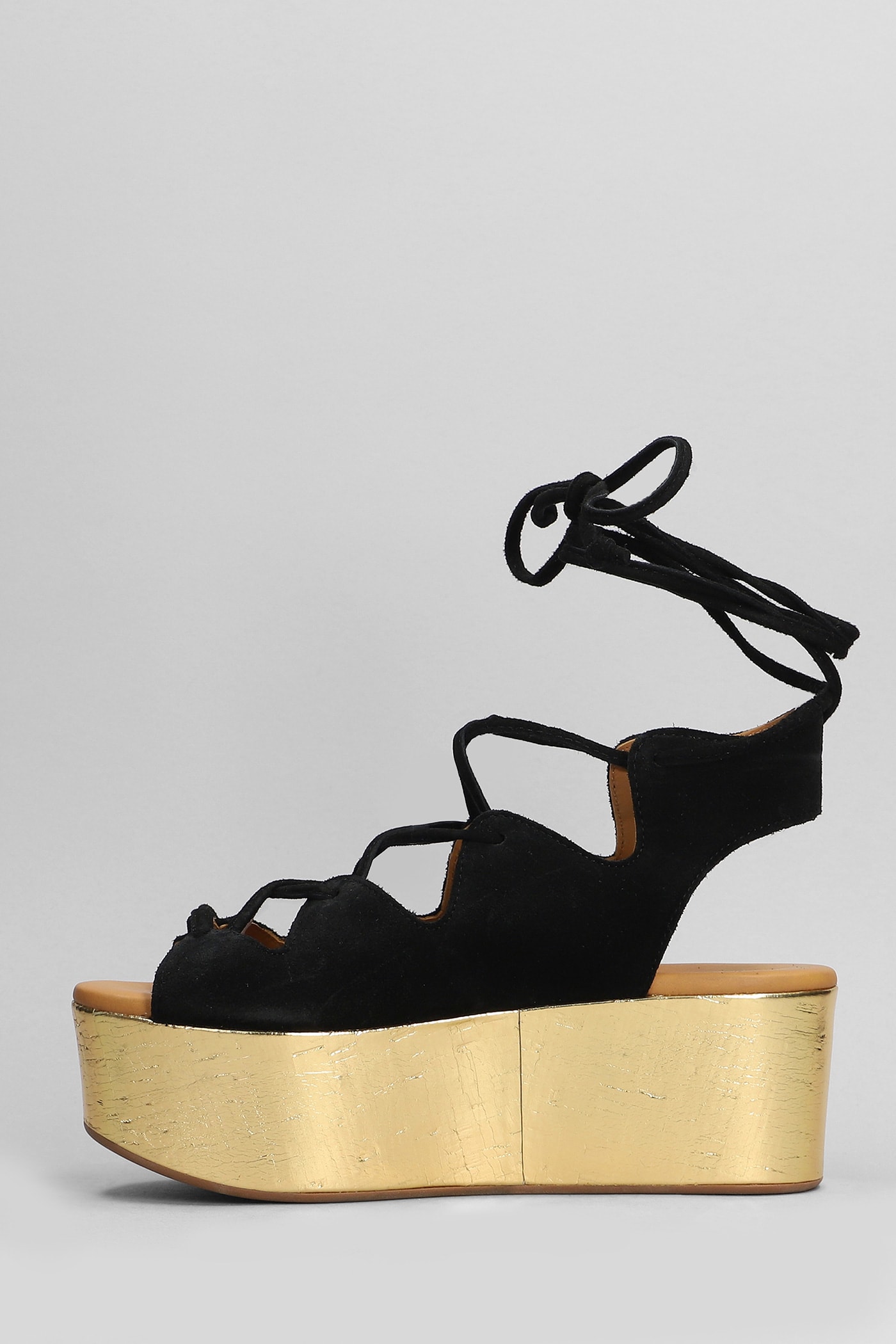 Shop See By Chloé Liana Wedges In Black Suede