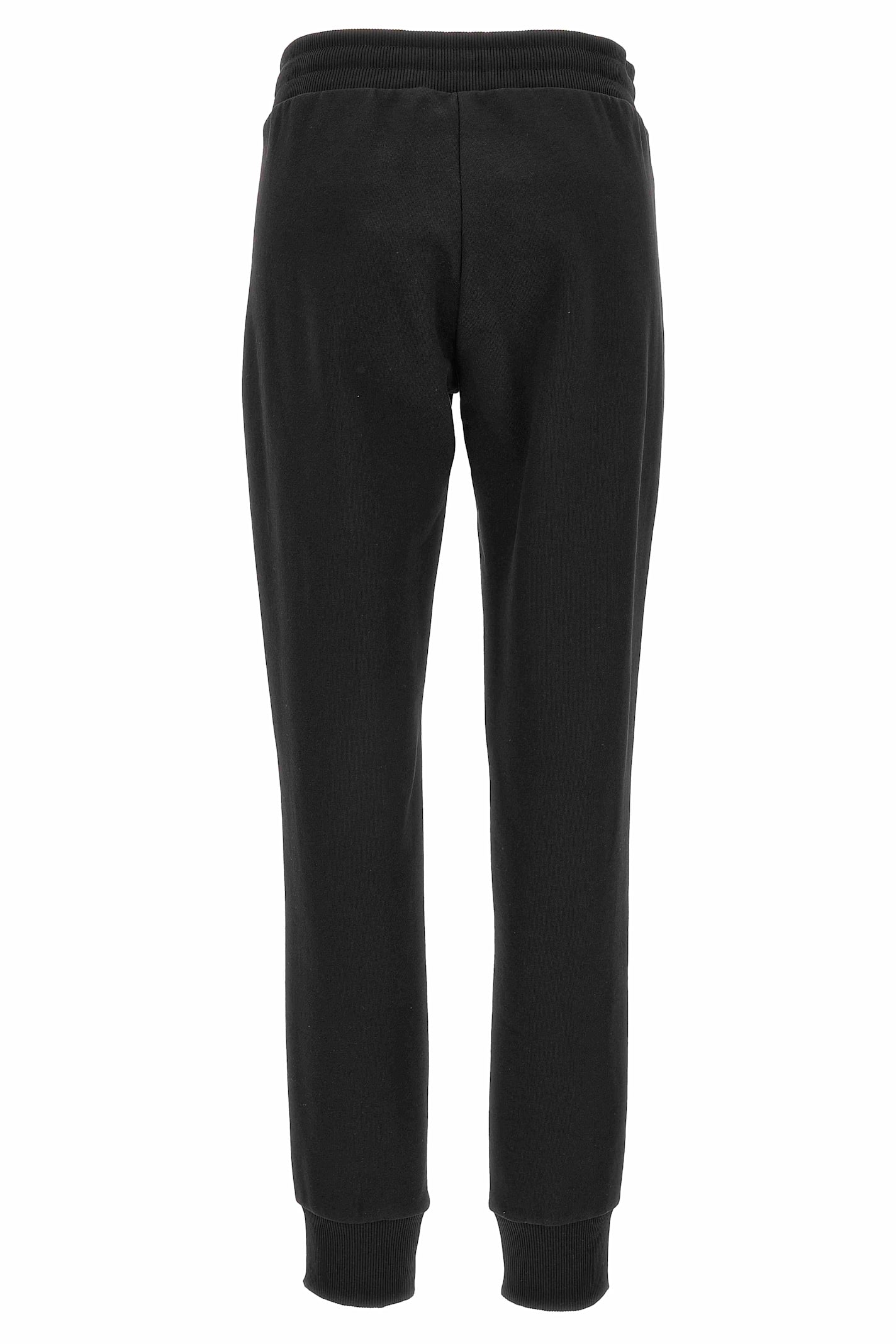 Shop Versace Jeans Couture V-emblem Print Track Pants In Black