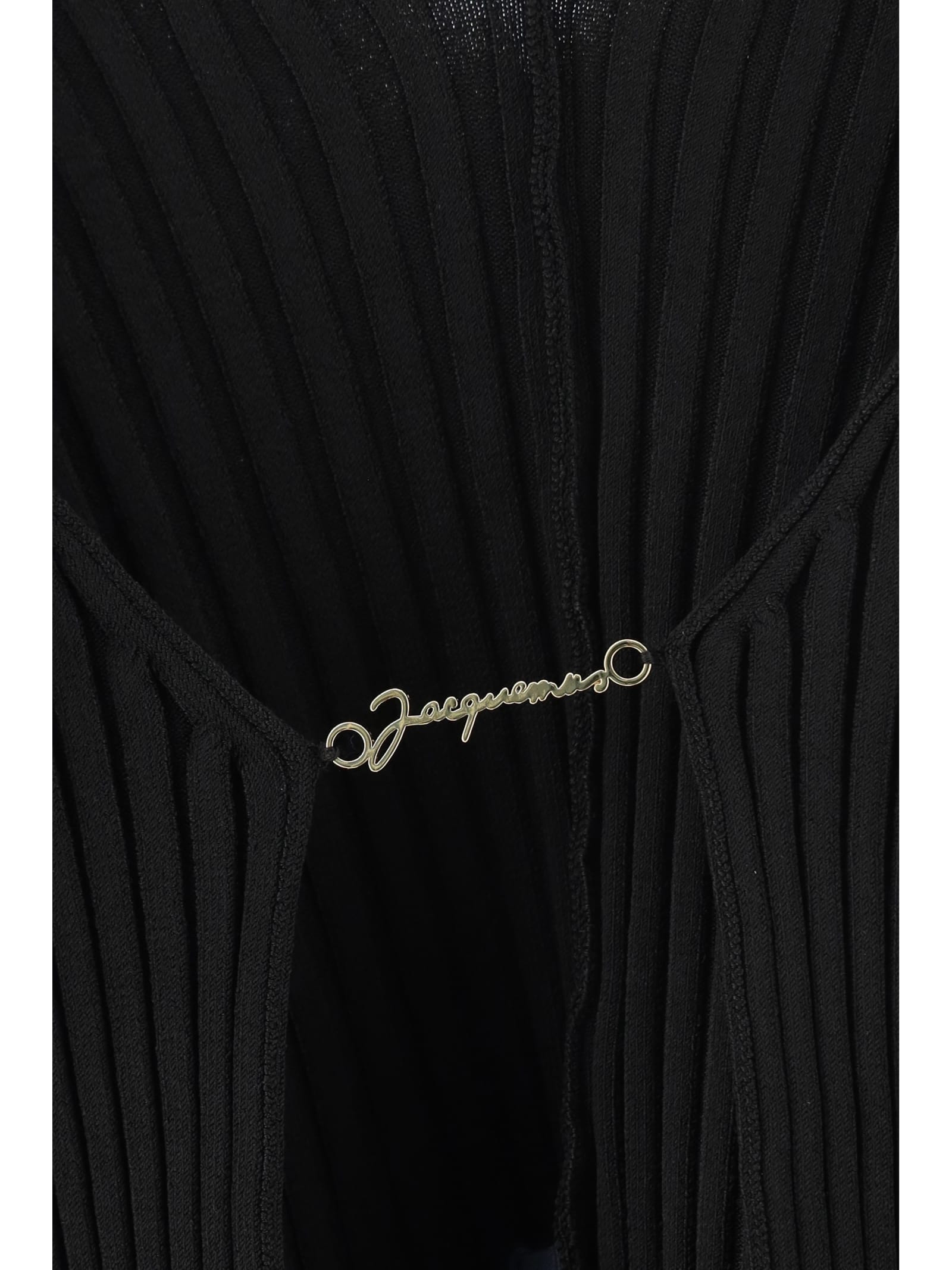 Shop Jacquemus La Maille Pralu Cardigan In Black