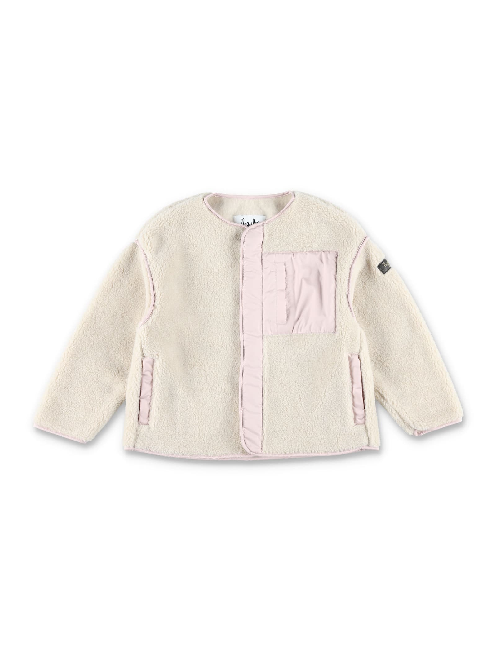 Il Gufo Kid - Curly Fleece Jacket In Root/frappe