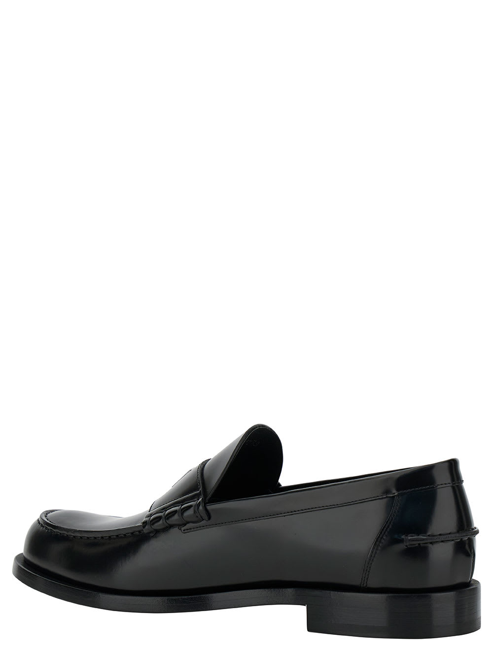 Shop Givenchy Black Loafers With 4g Detail In Leather Man