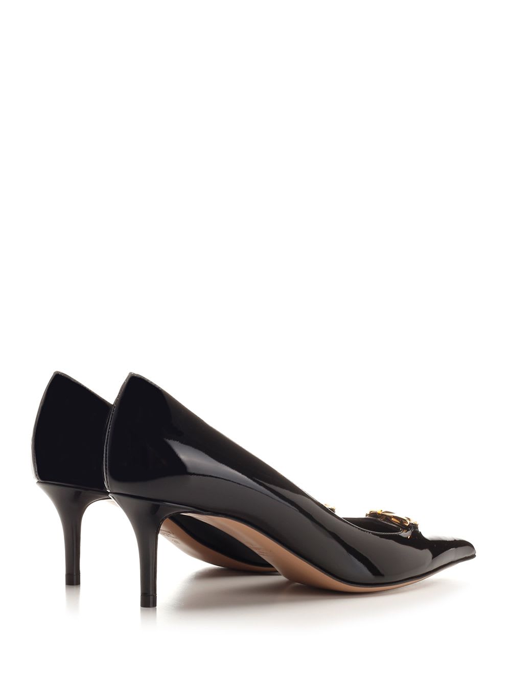 Shop Valentino Pump Vlogo The Bold Edition In Black