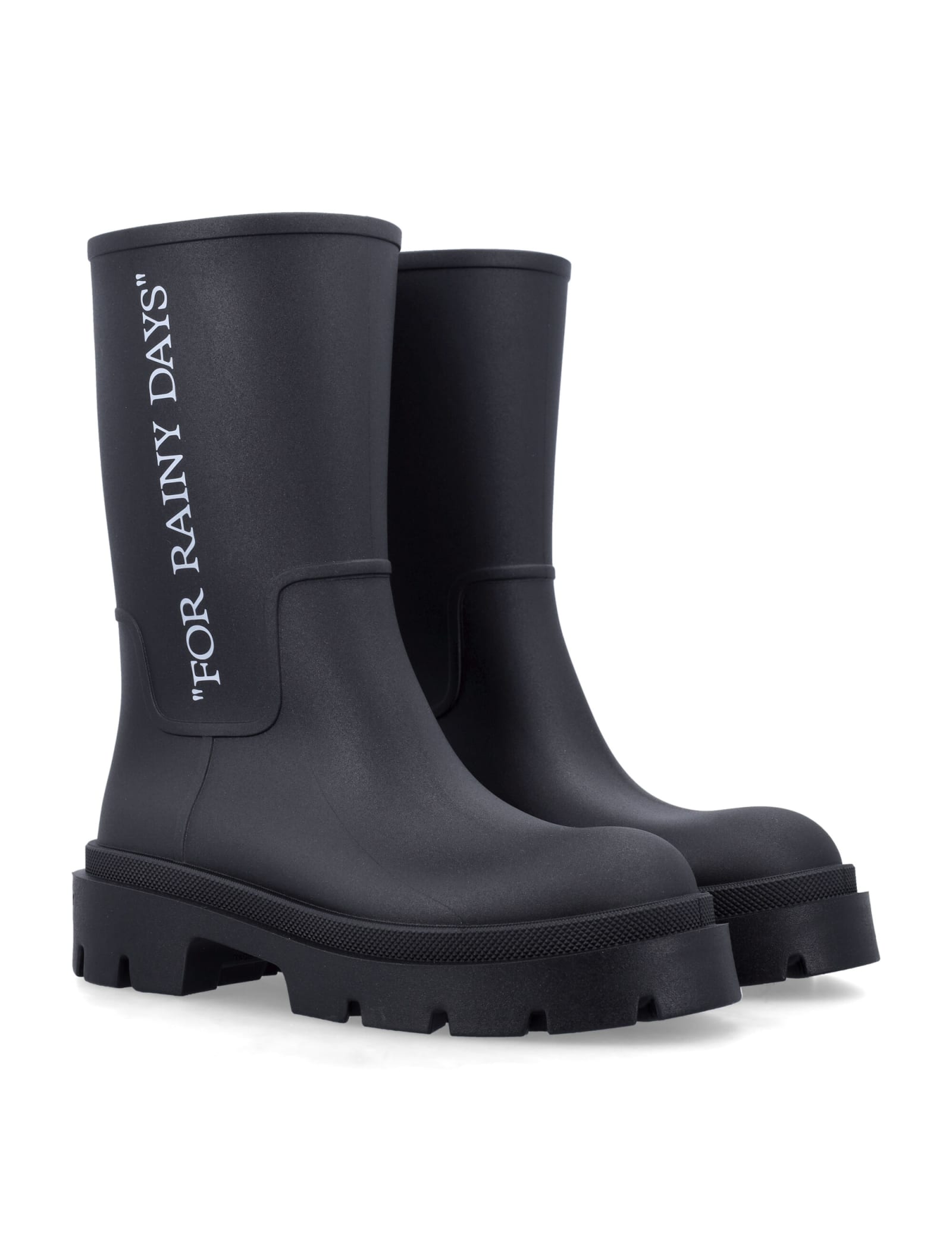 Shop Off-white Rainy Days Re-boots In Black White