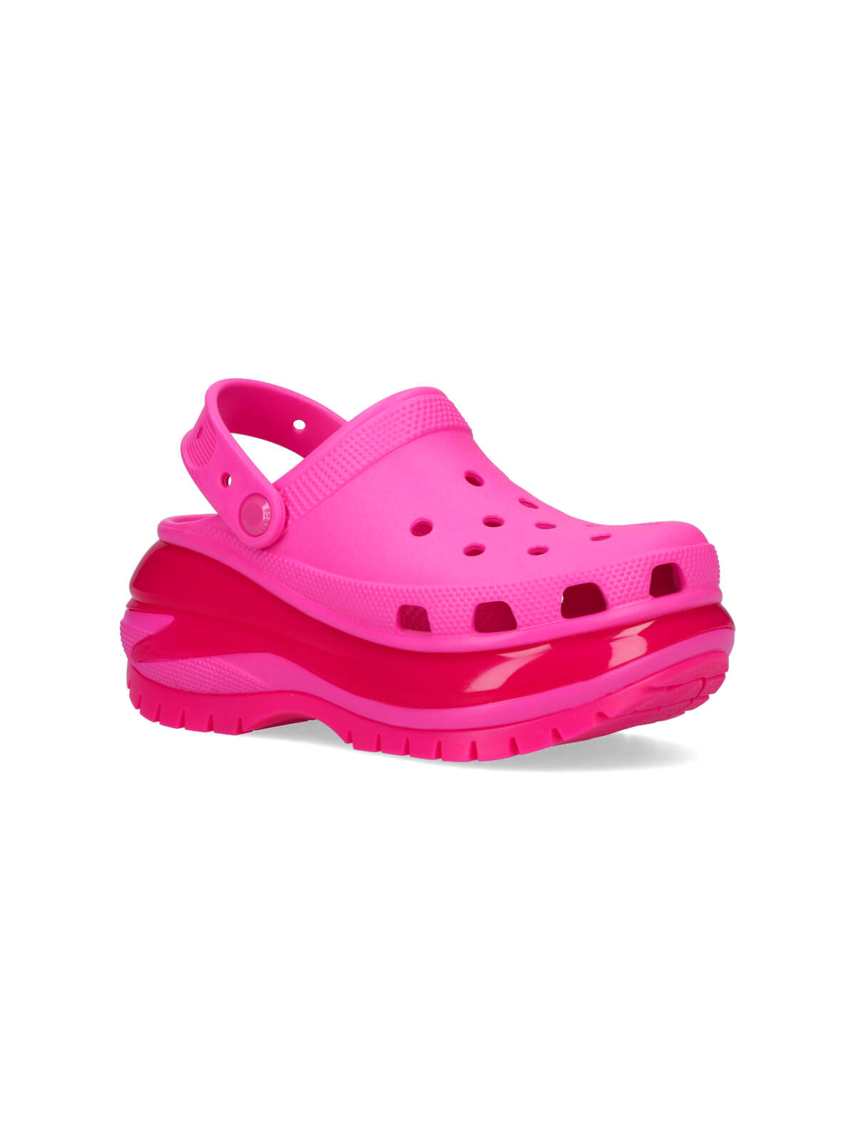 Shop Crocs Mega Crush Mules In Pink