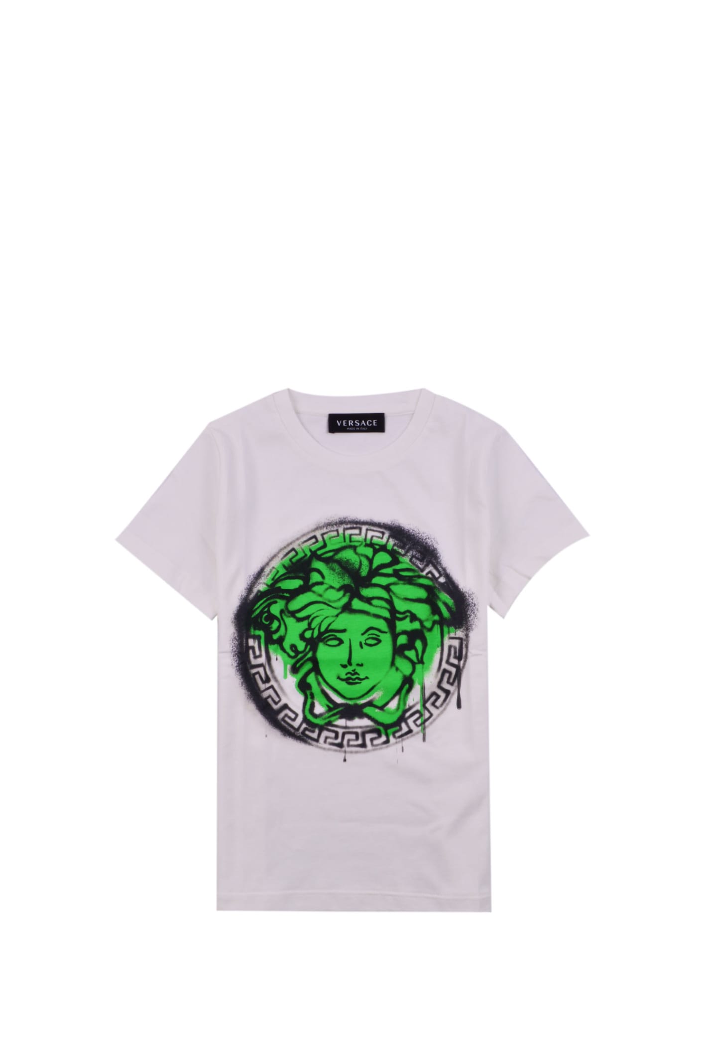 Versace Cotton T-shirt With Medusa Head Motif