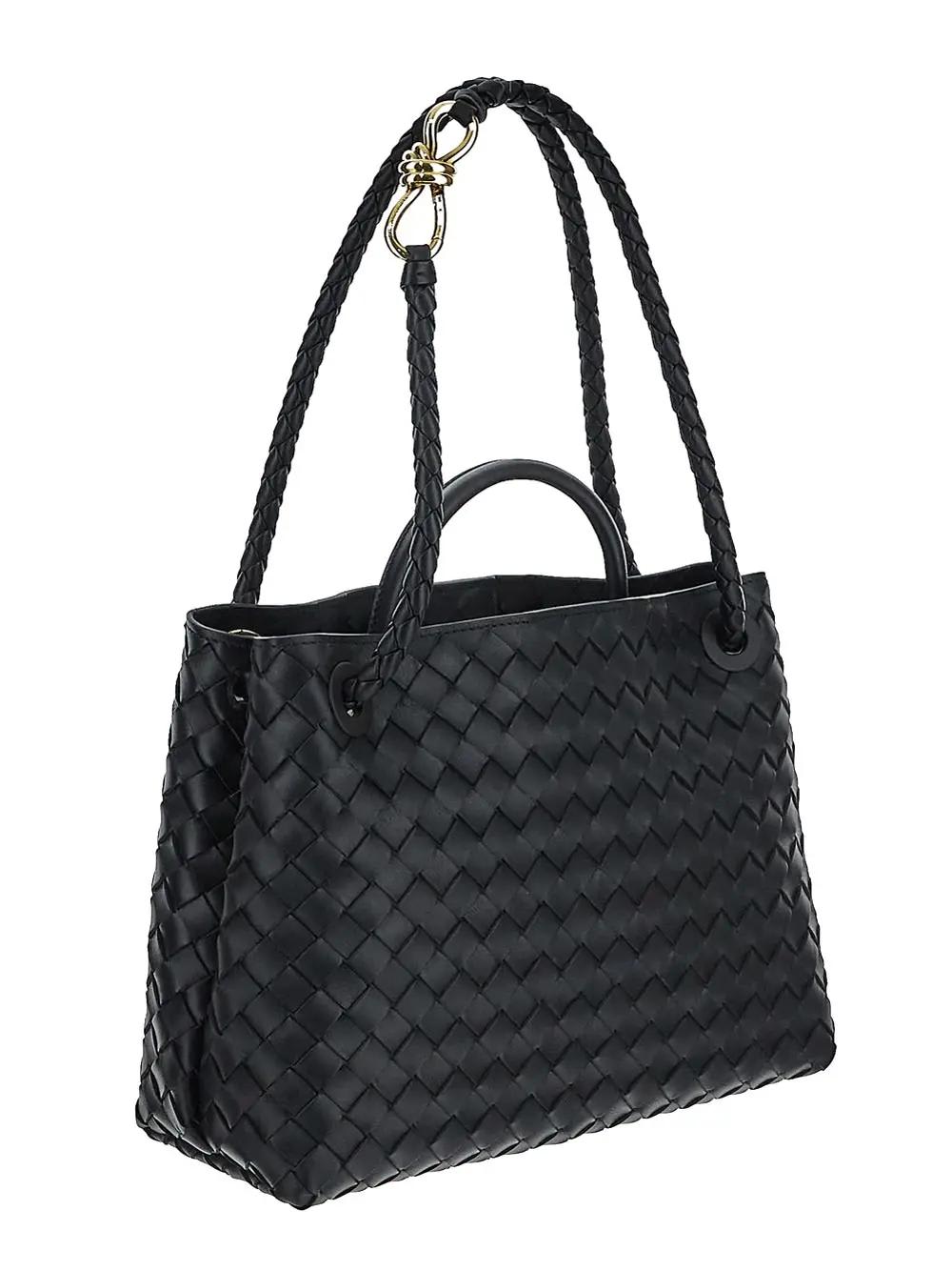 Shop Bottega Veneta Medium Andiamo Bag In Nero