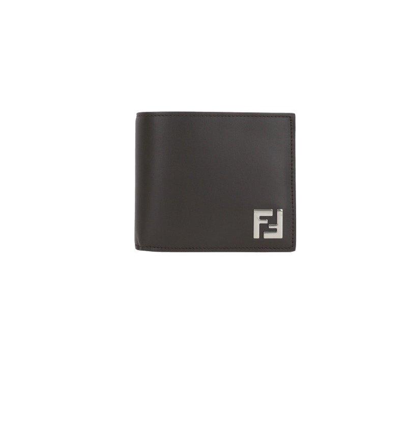 Shop Fendi Ff Bi-fold Wallet In Real Ebano Tbmr P