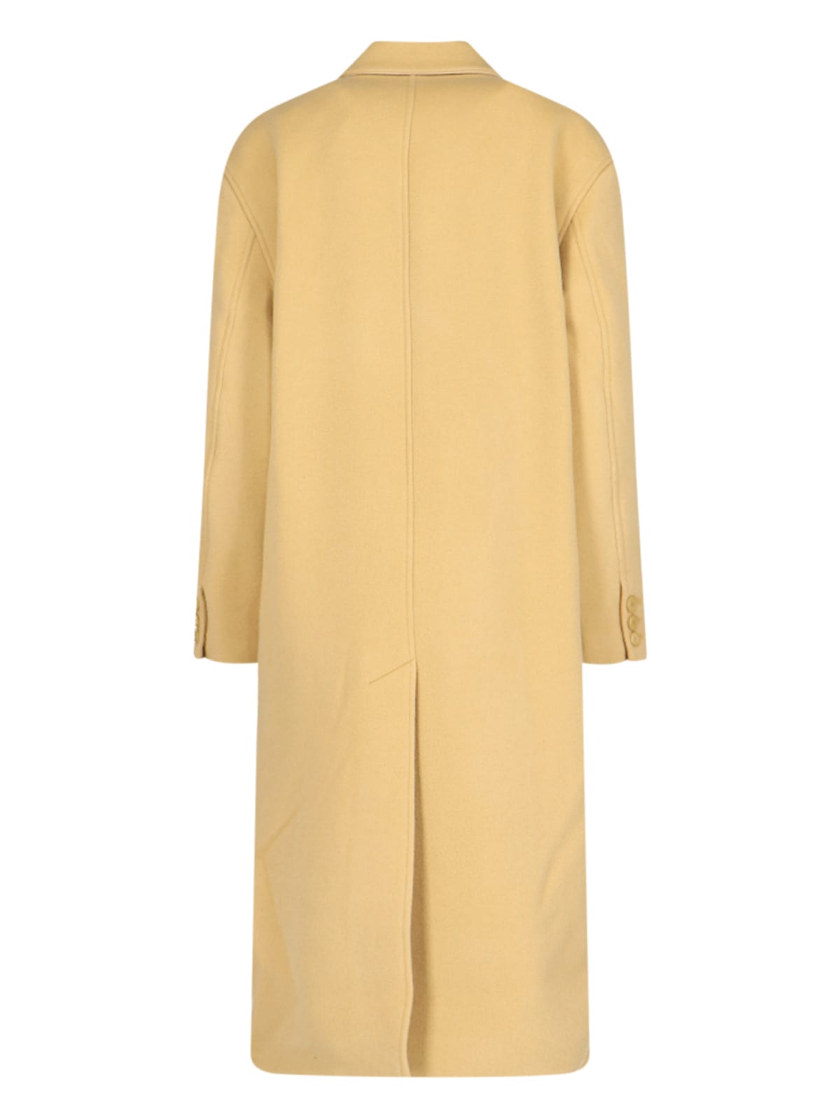 Shop Isabel Marant Theodore Wool Coat In Yellow