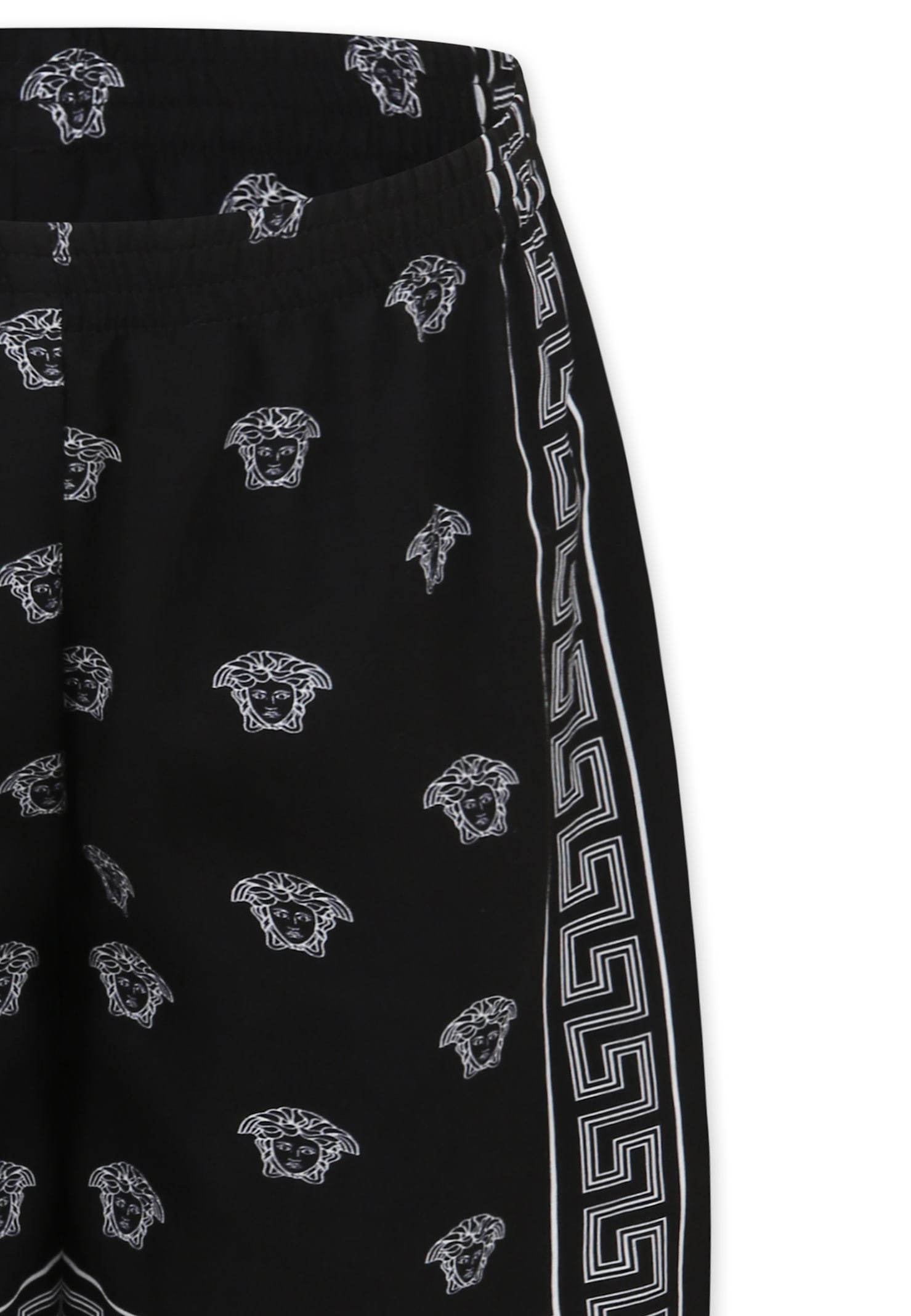Versace Medusa Bandana Shorts In Black