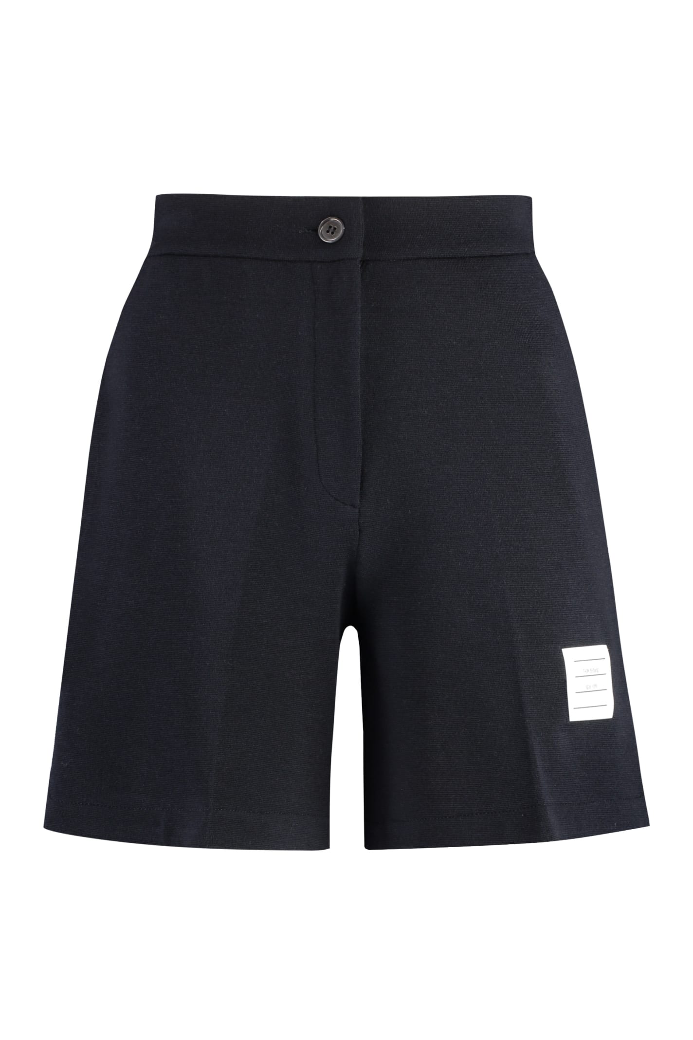 Shop Thom Browne High Waisted Shorts In Blue